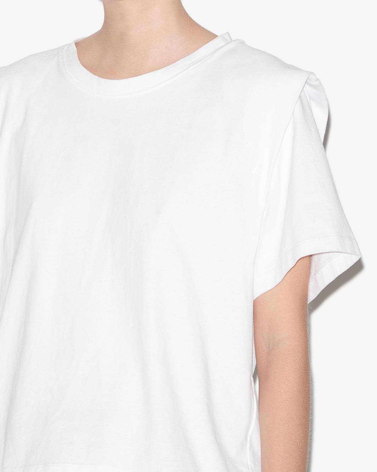 Isabel Marant Zelitos TS0041FA t-shirt blanc coton