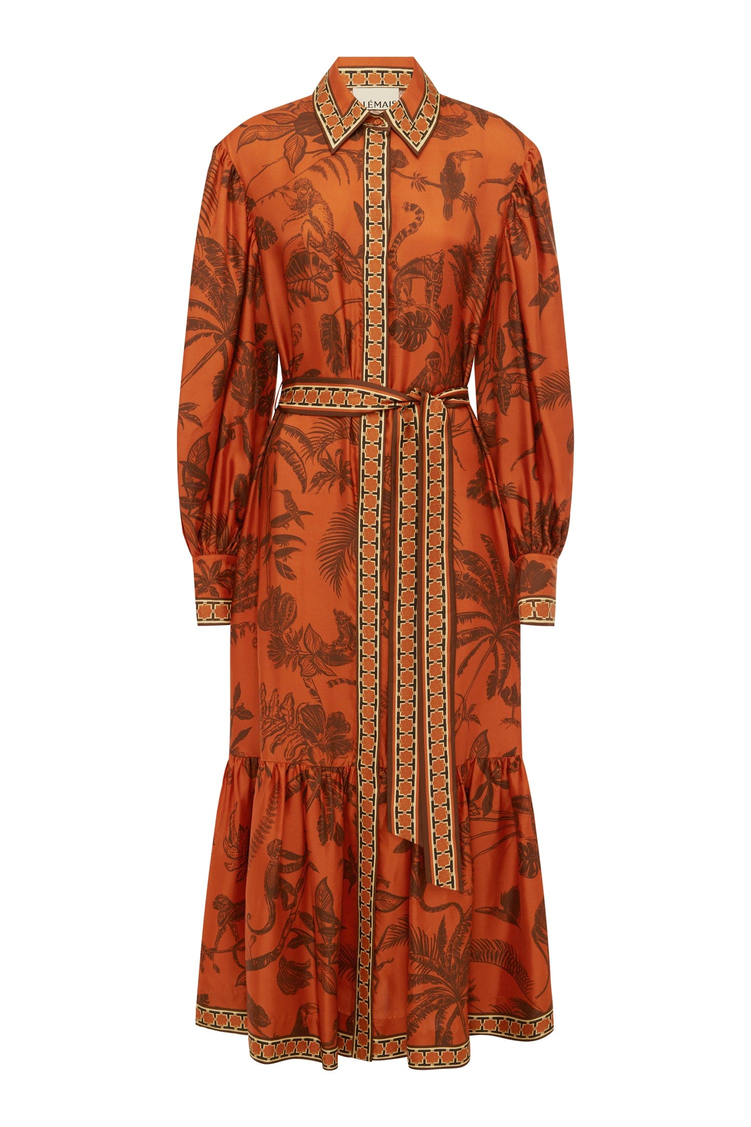 Alemaïs Dresses Monkey Dance Silk Shirtdress robe taille 8