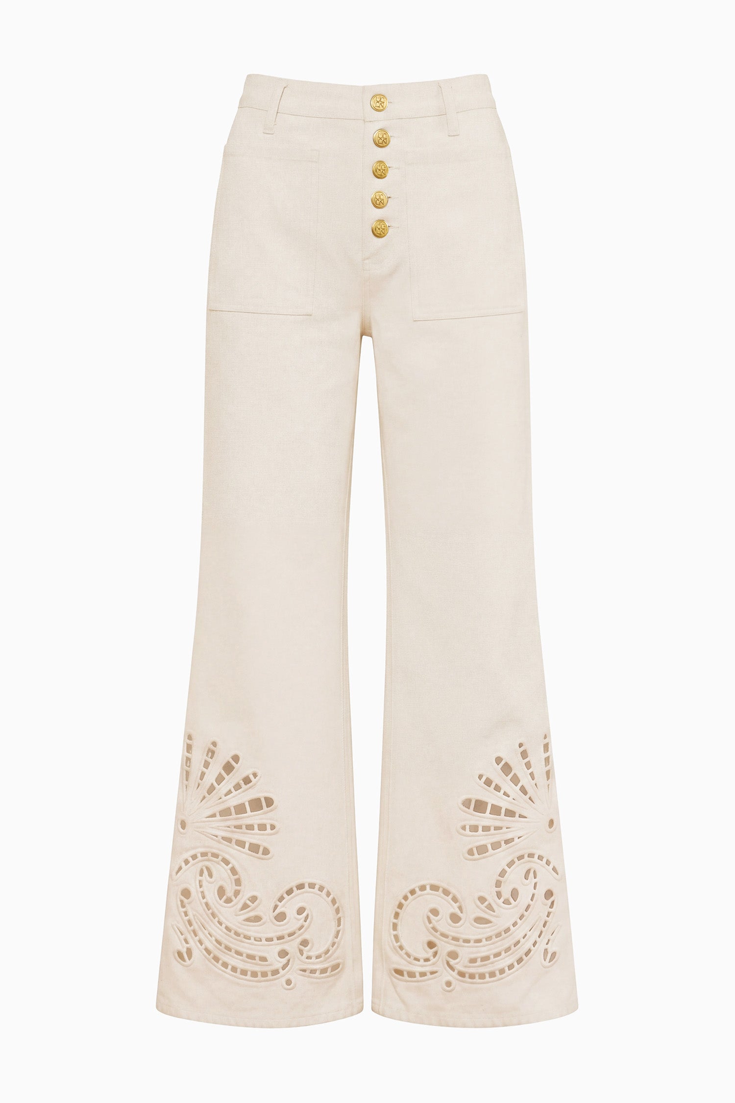 Ulla Johnson Lou UJ9904096 jean Cowrie broderie anglaise