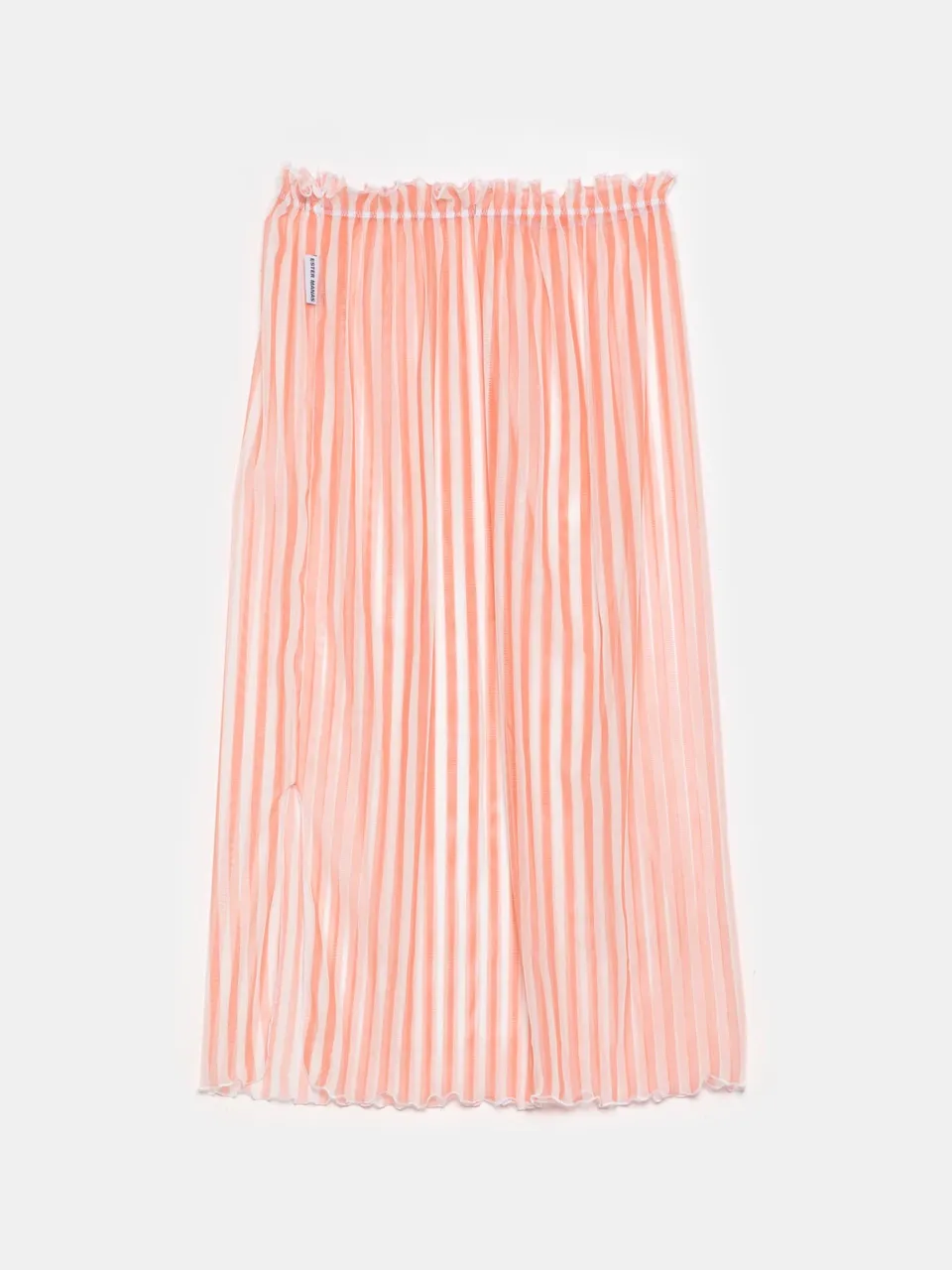 Ester Manas Peach Striped Easy Skirt jupe pêche rayée