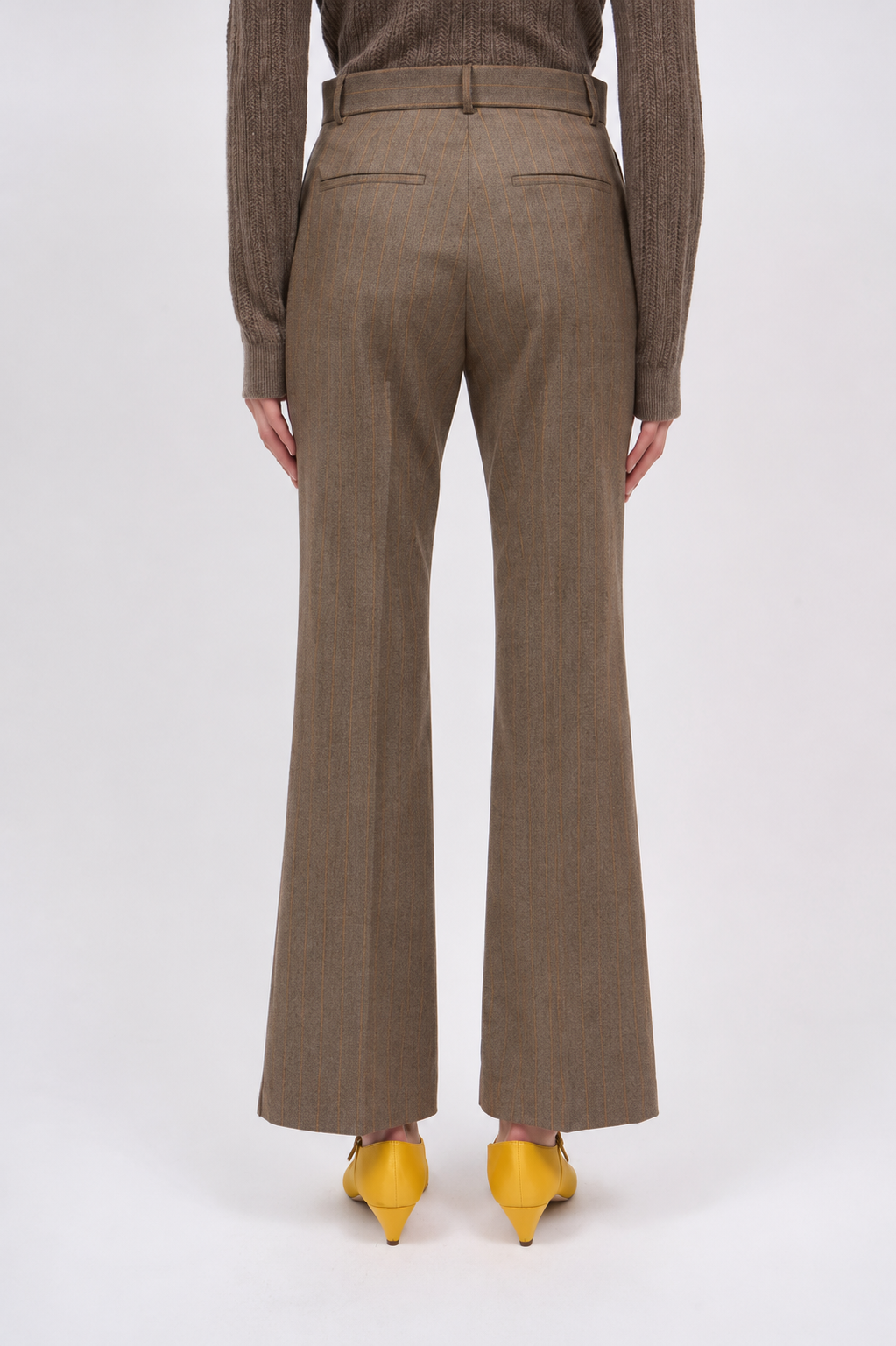 Paul & Joe Bosoleil pantalon twill rayé camel