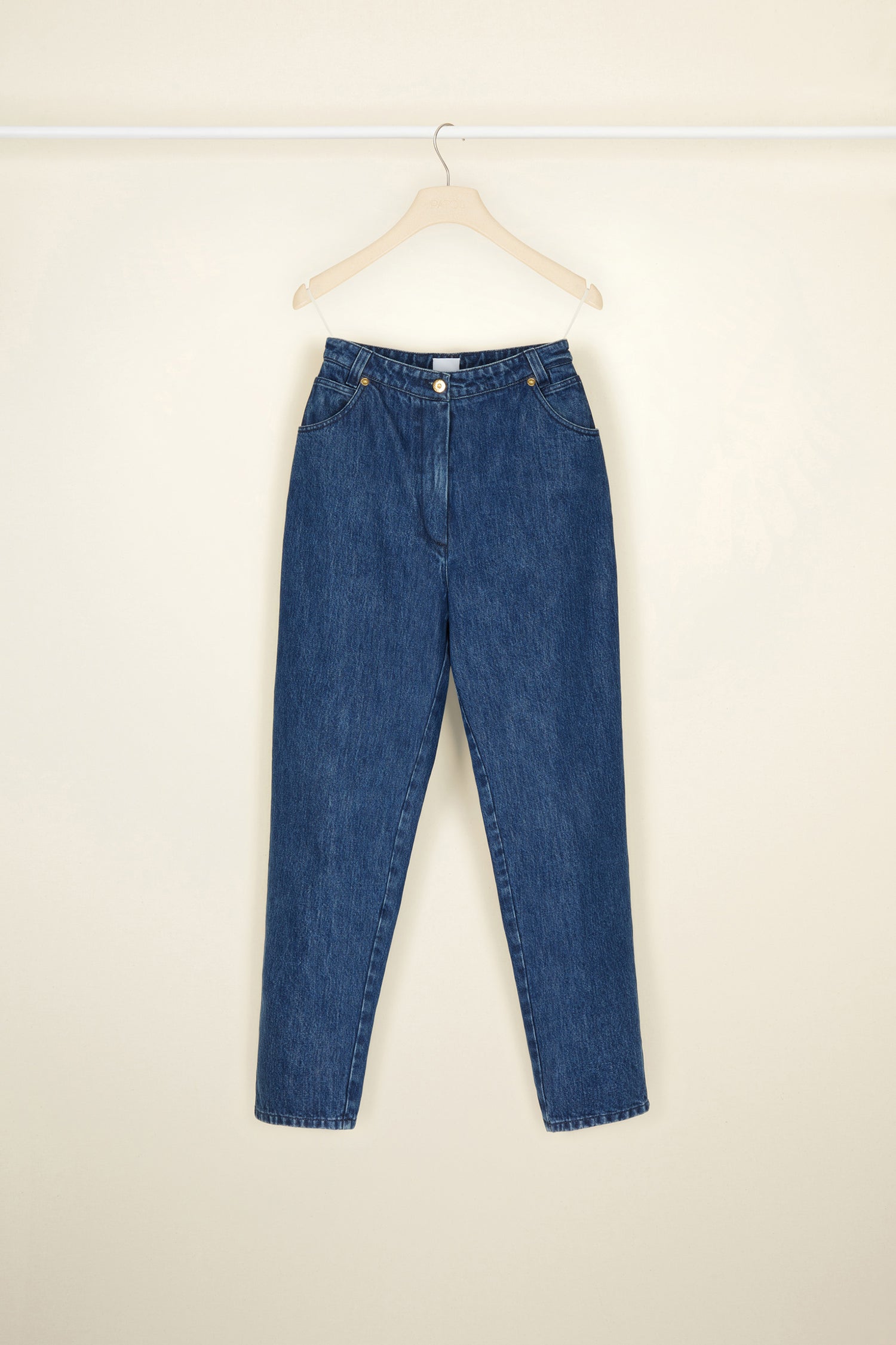 Patou Denim TR008 pantalon carrot bleu indigo denim bio