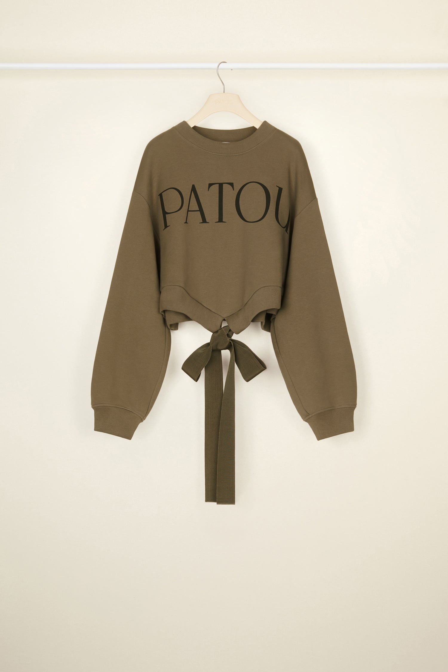 Patou JE036 sweat cropped coton bio bronze XS-XL