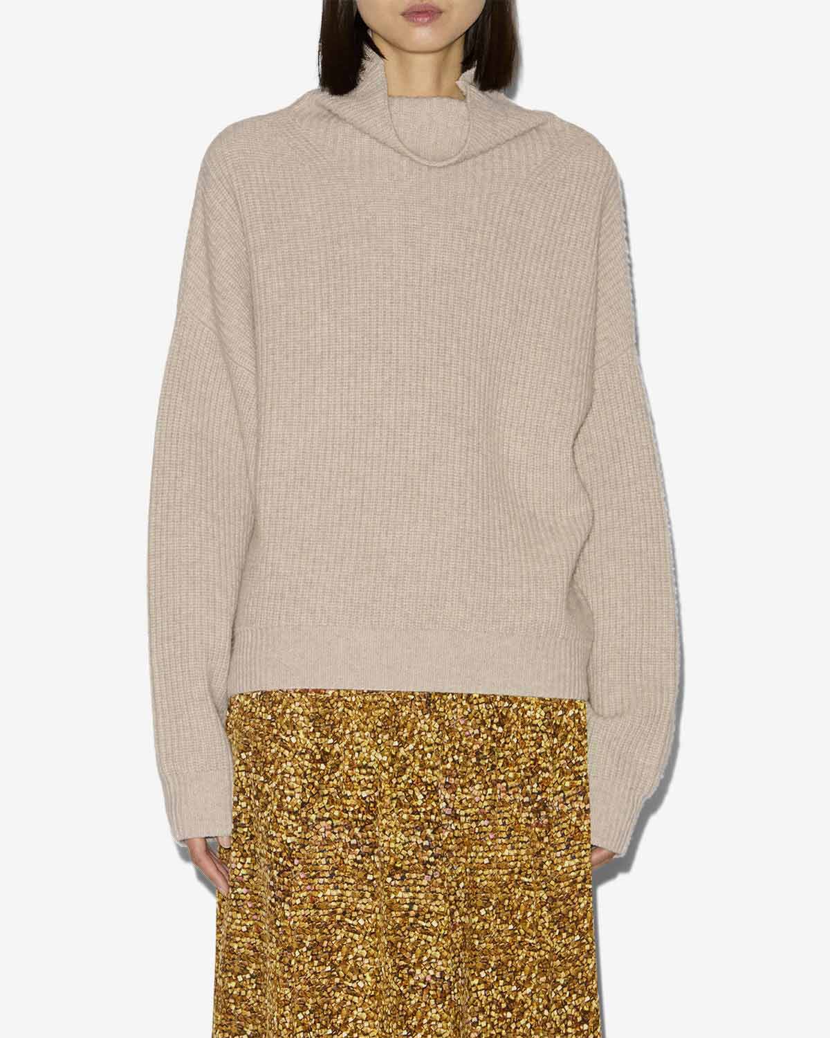 Isabel Marant Brooke pull beige laine mérinos cachemire