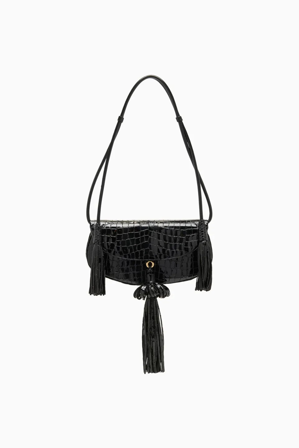 Ulla Johnson Paloma PS261166 sac cuir noir embossé