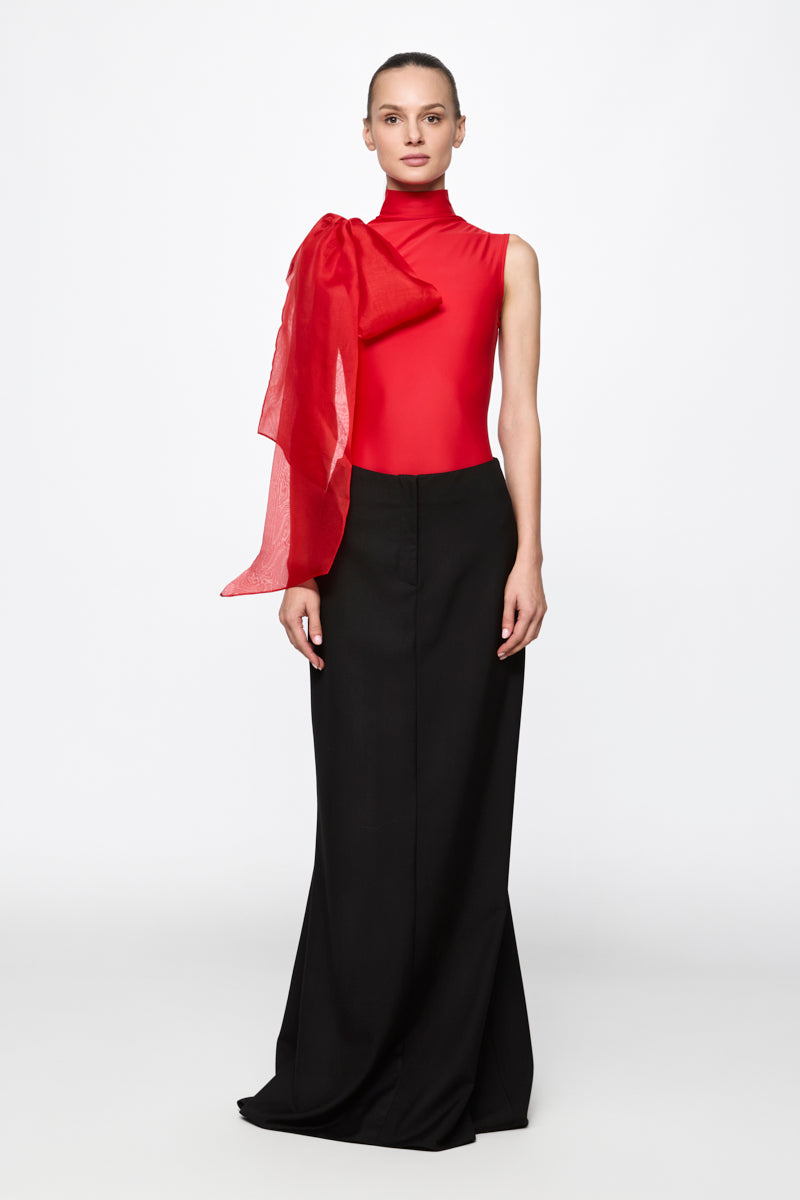 ATU Body Couture Bodysuits body rouge nœud organza taille S