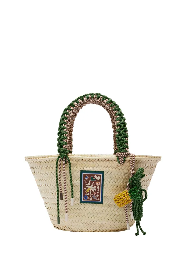 Alemais Macrame Midi panier palmier taille unique