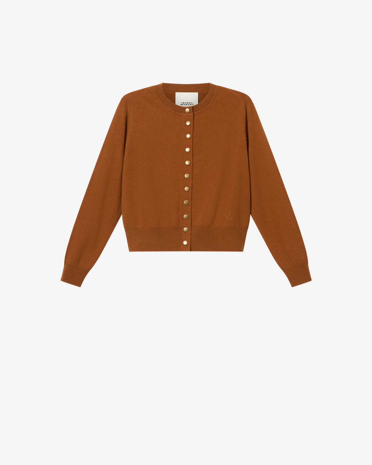 Isabel Marant Idesia CA0101FB-B1L07I cardigan caramel laine