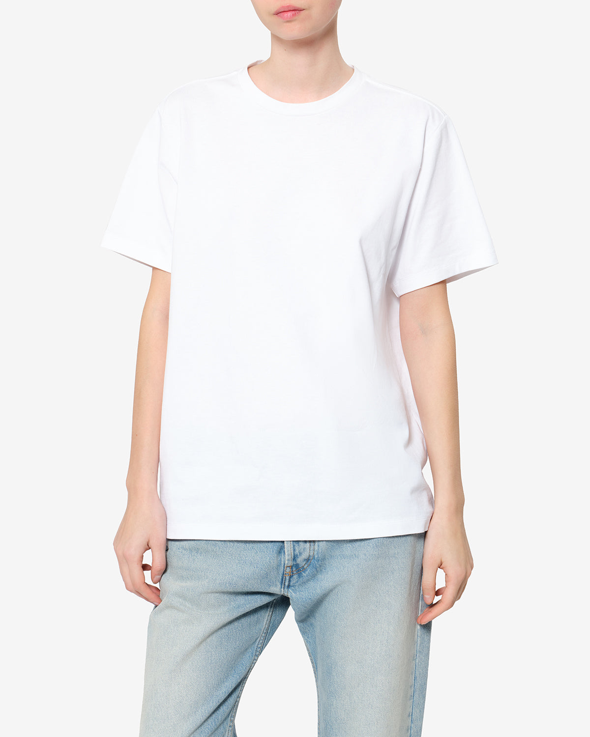 Isabel Marant Zewel T-shirt Blanc Coton Logo Dos