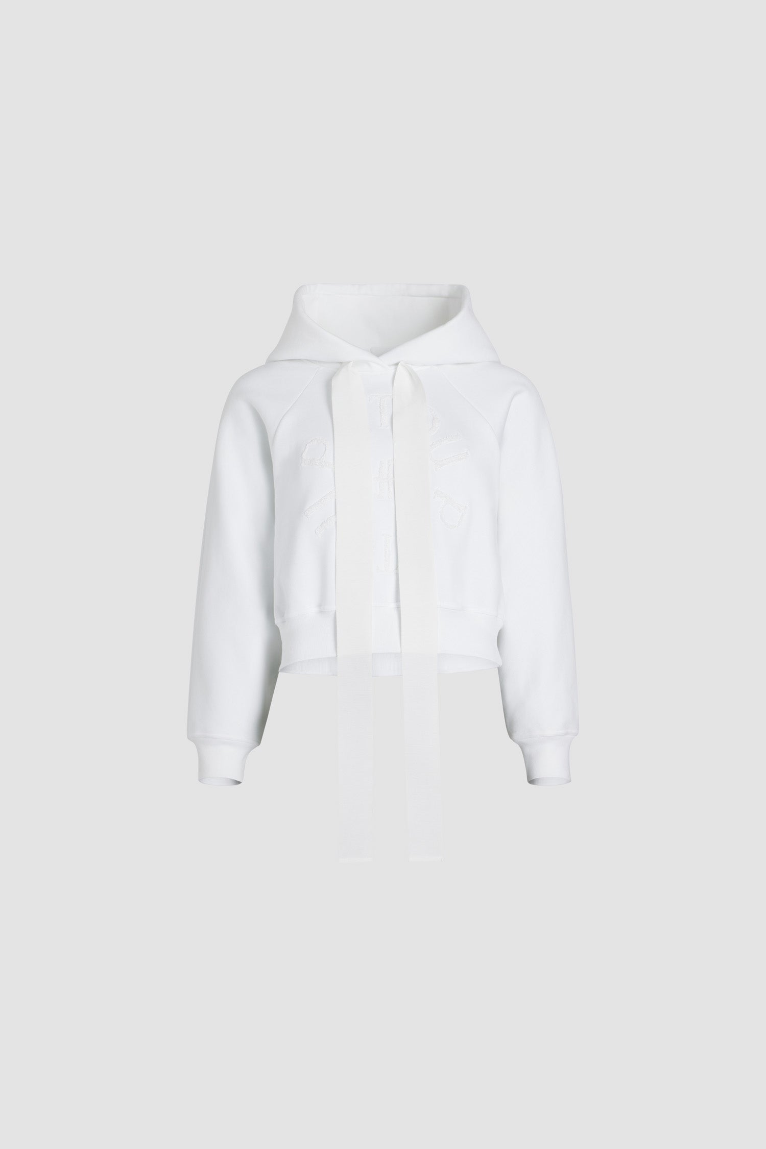 Patou H24JE0699995001W hoodie coton bio médaillon Blanc