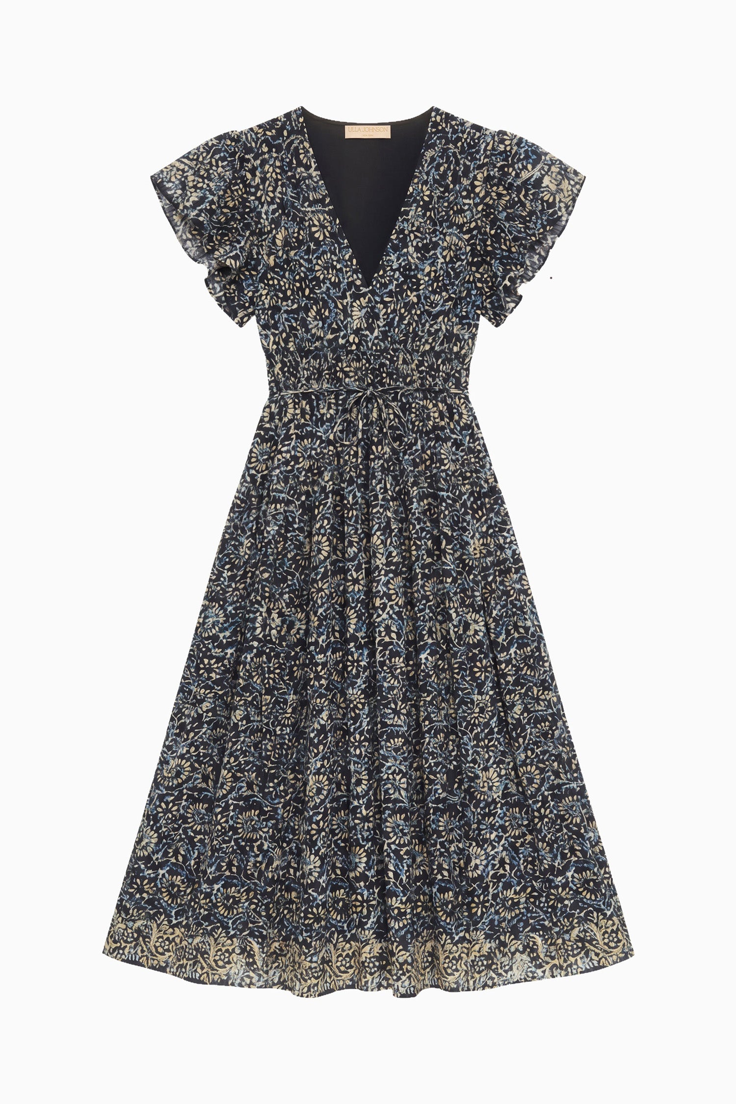 Ulla Johnson Lyria robe midi Midnight Bloom floral