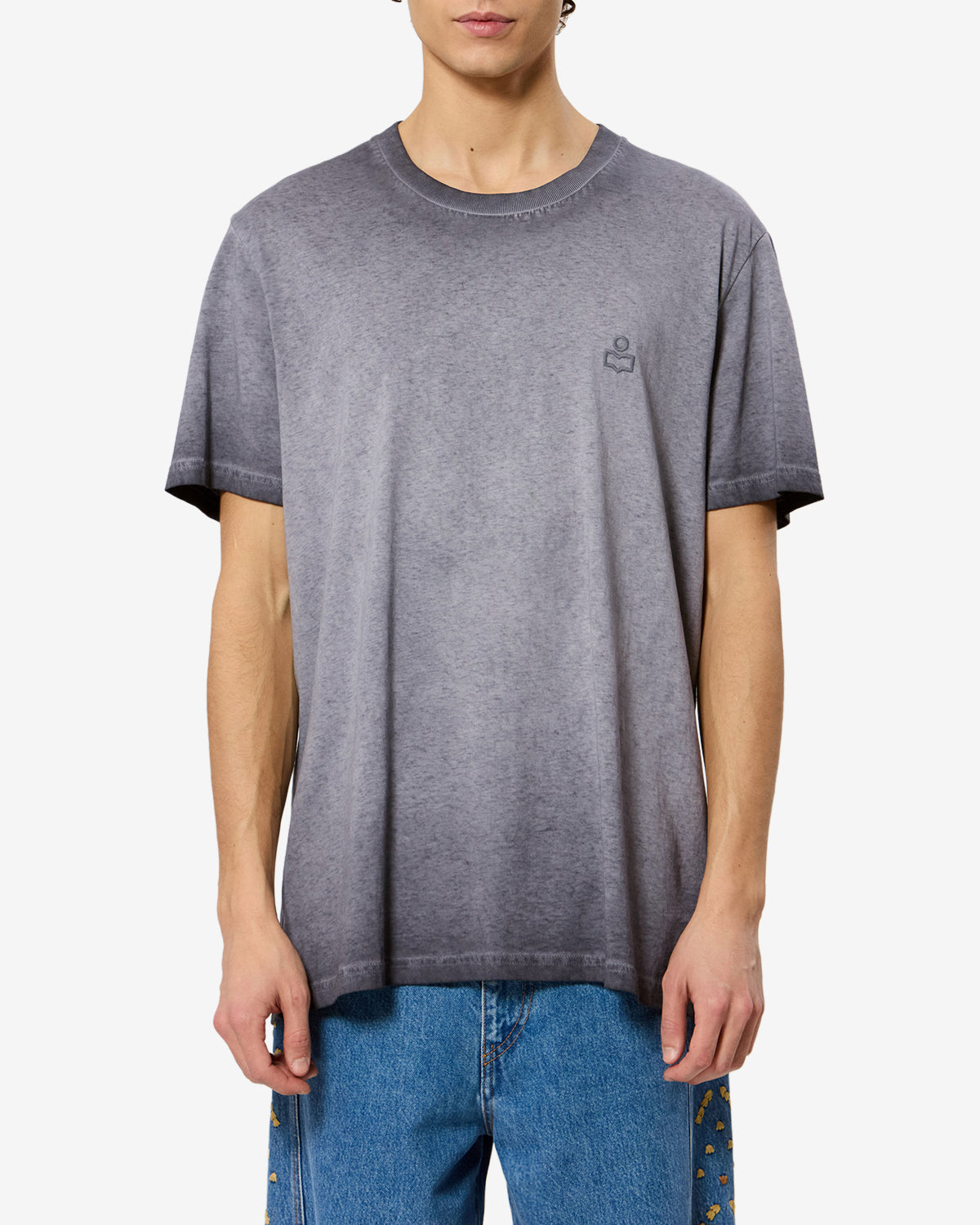 Isabel Marant Honoré TS0052HB T-shirt noir délavé coton