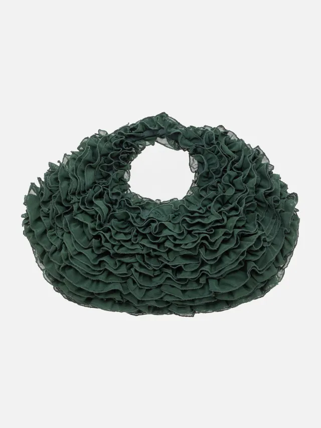 Ester Manas Accessories Cancan sac vert mesh froncé
