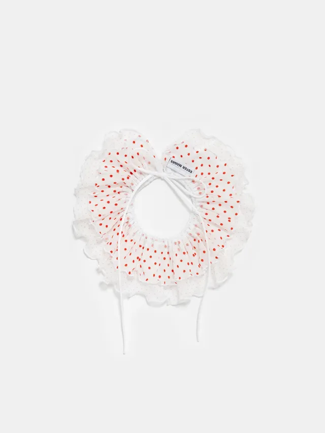 Ester Manas Mini Manas Removable Mesh Collar col dots