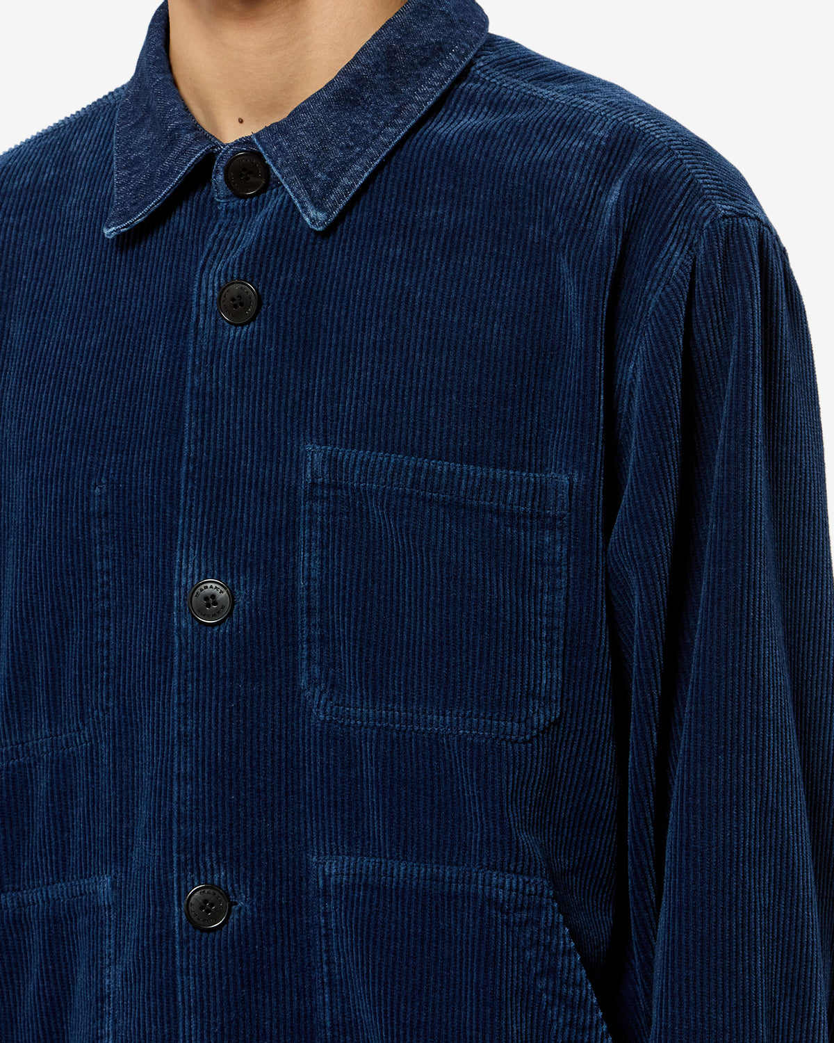 Isabel Marant Arzur VE0778HA veste velours bleu indigo