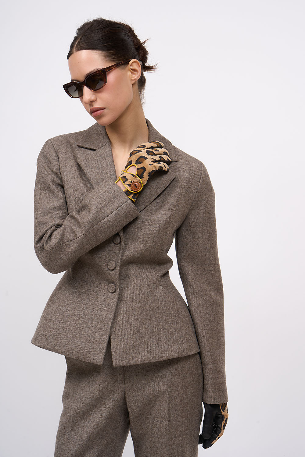 Paul & Joe Tailoring Anetha veste tailleur chamois laine