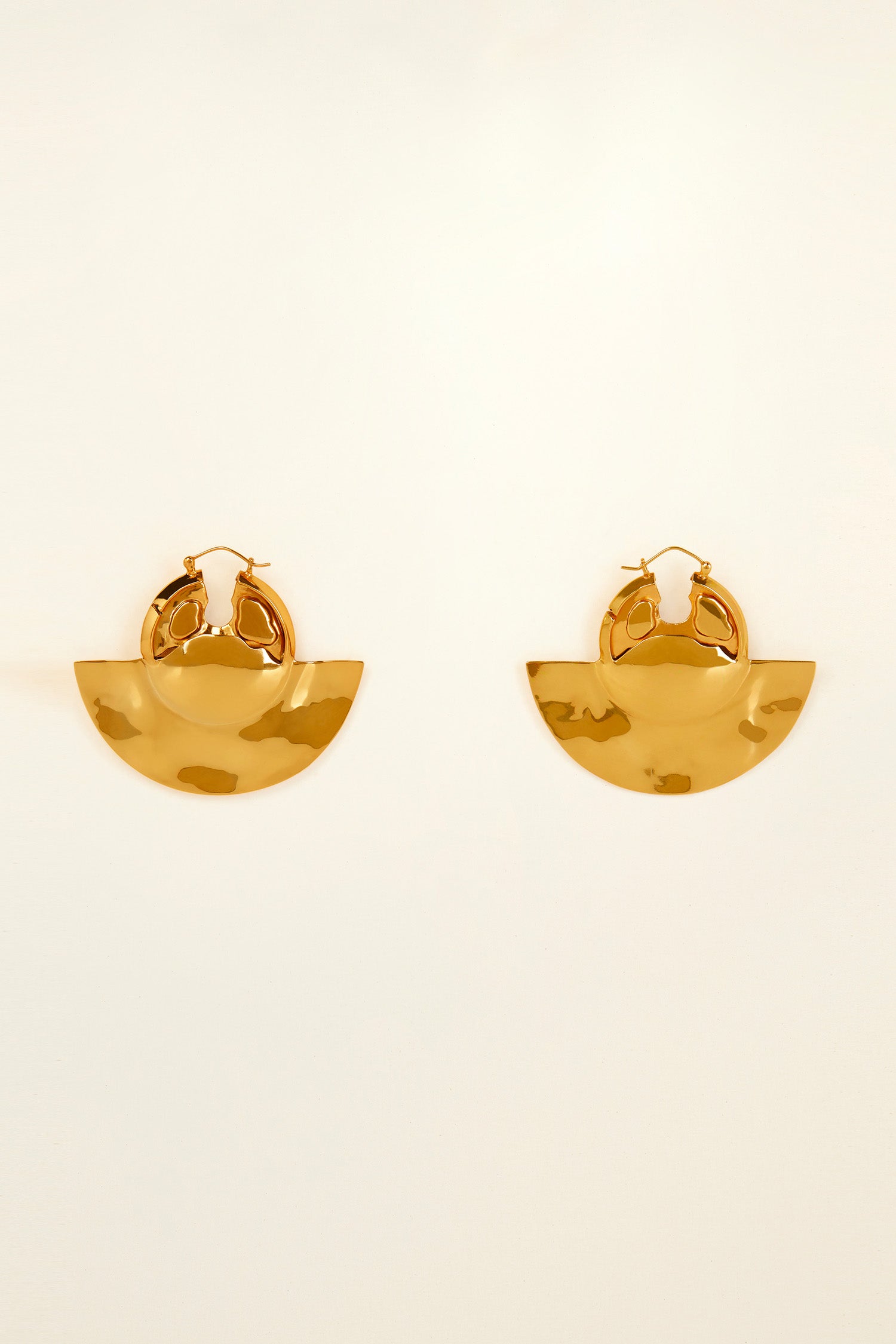 Patou JW005 boucles éventail malachite doré