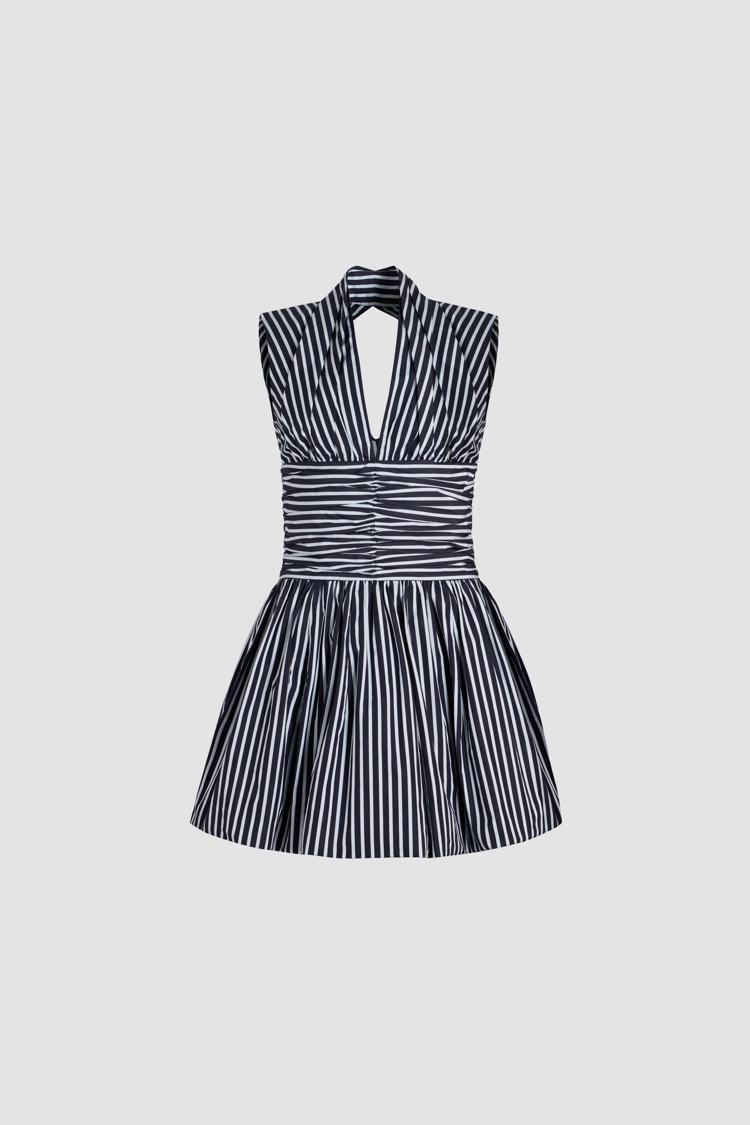 Patou P25DR17601905066 robe mini Navy Stripes coton bio