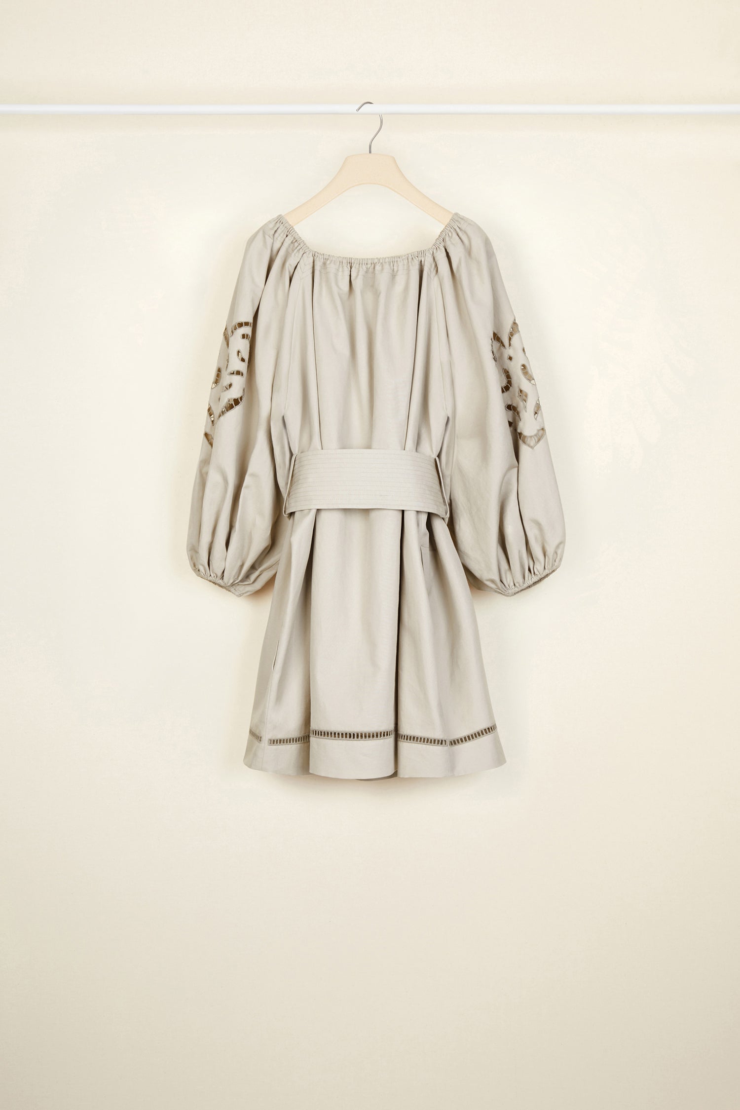 Patou Robe DR038 Lin Coton Ajourée Grise 34-42
