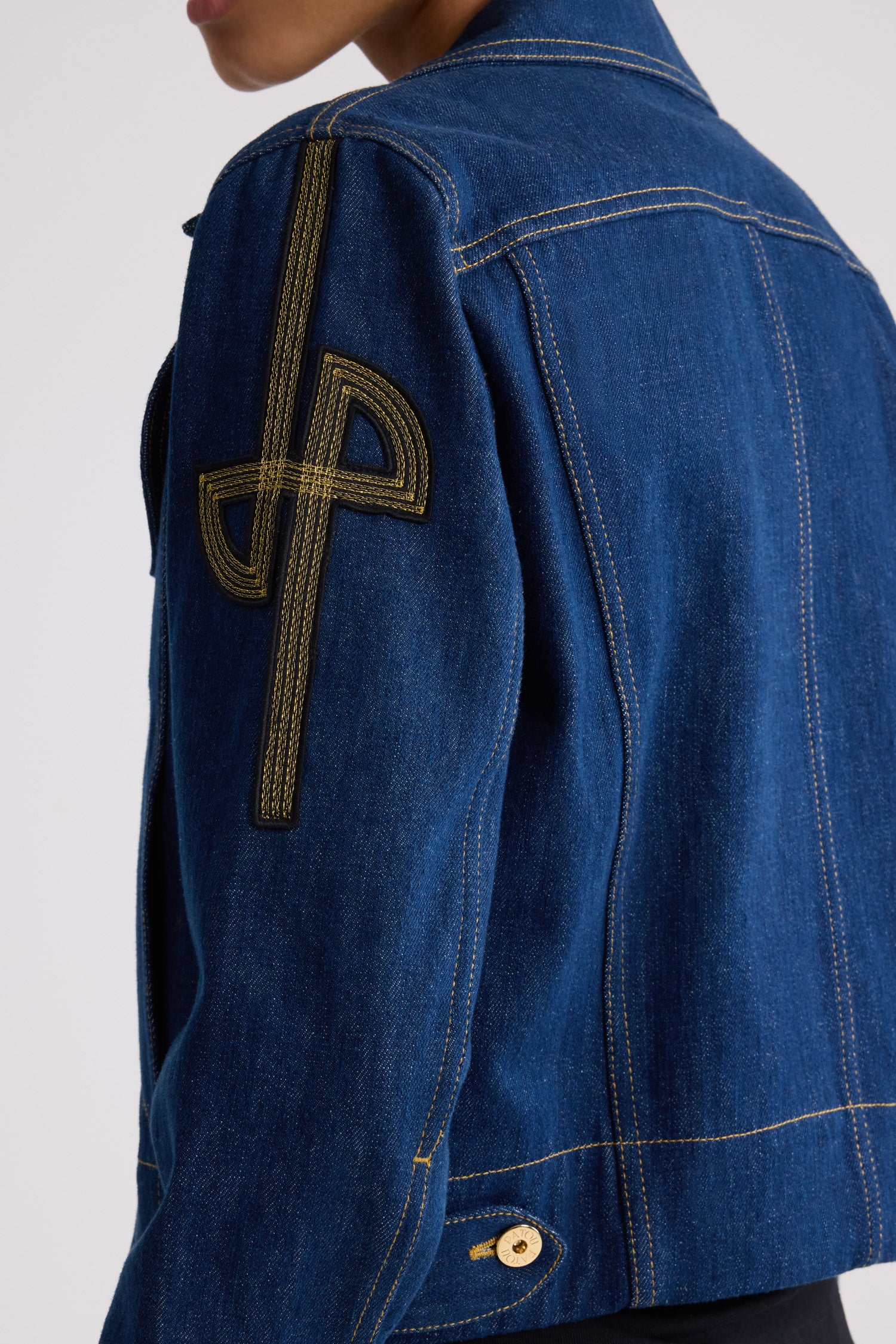 Patou Denim OU001 veste jean Bleu Rodeo coton bio