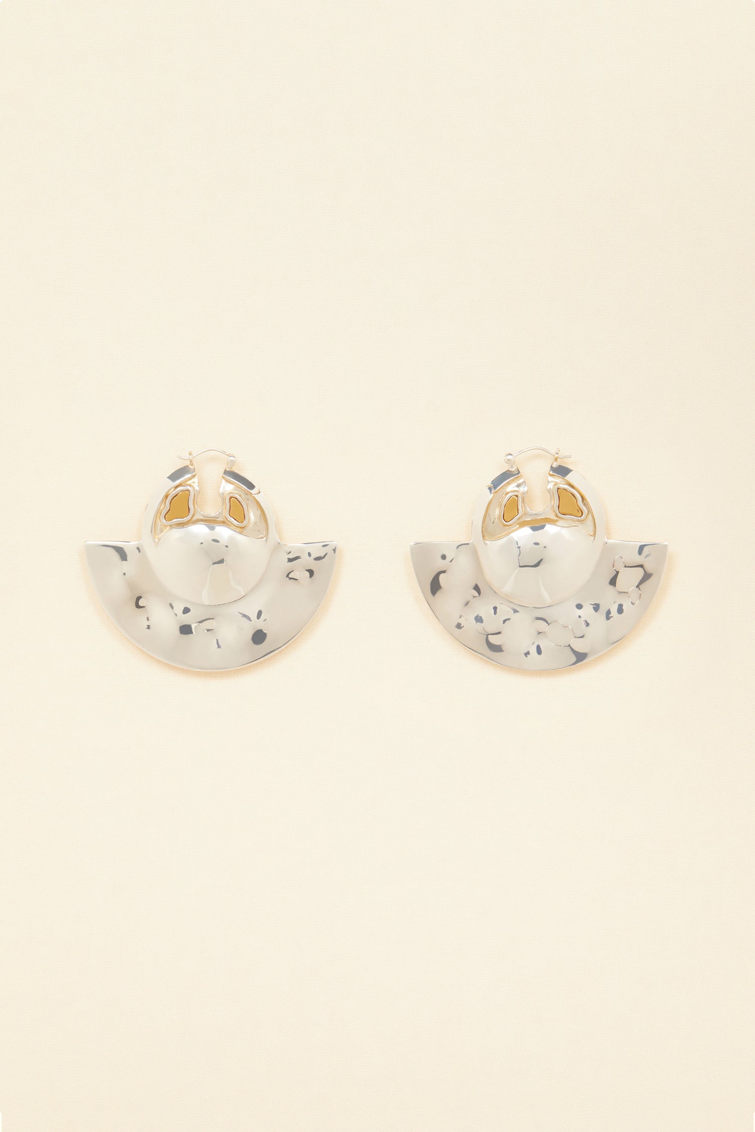 Patou JW005 boucles laiton pierre doré