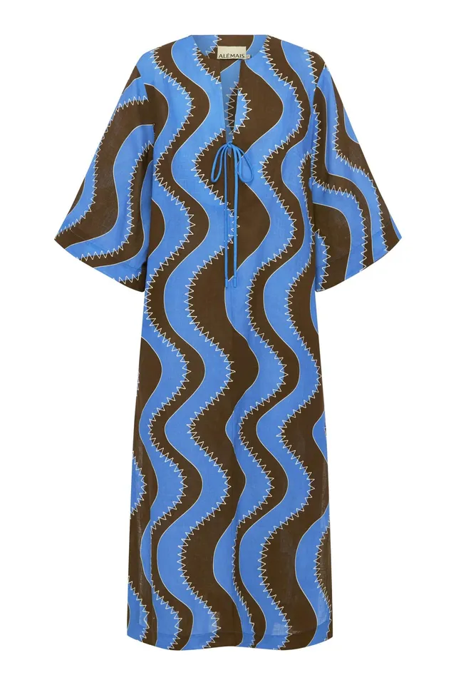 Alemaïs Frankie Midi Dress robe midi lin à poches