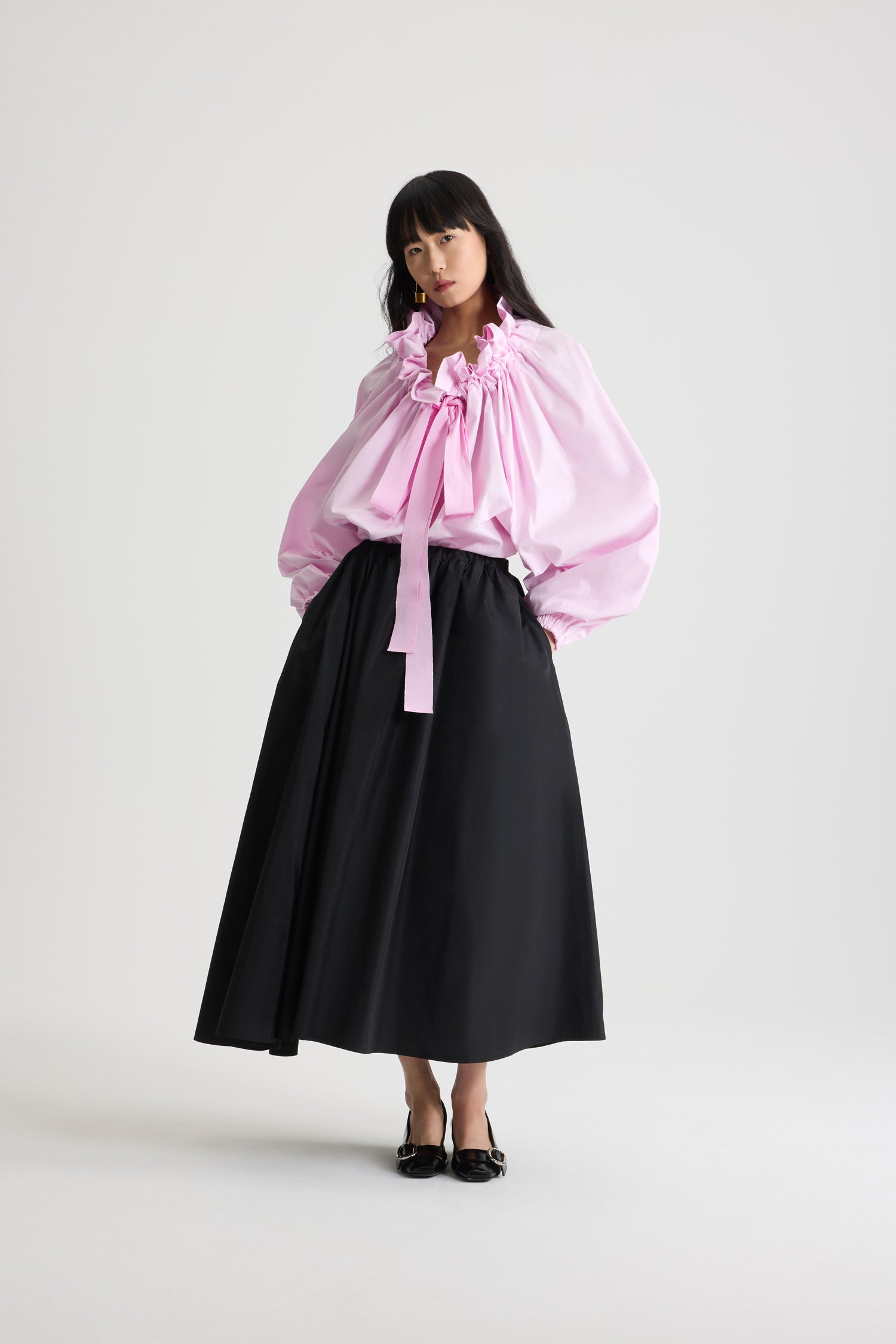 Patou TO017 La Patou blouse coton Pink Pearl