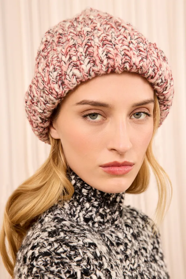 Ulla Johnson Ollie bonnet laine rose amerena