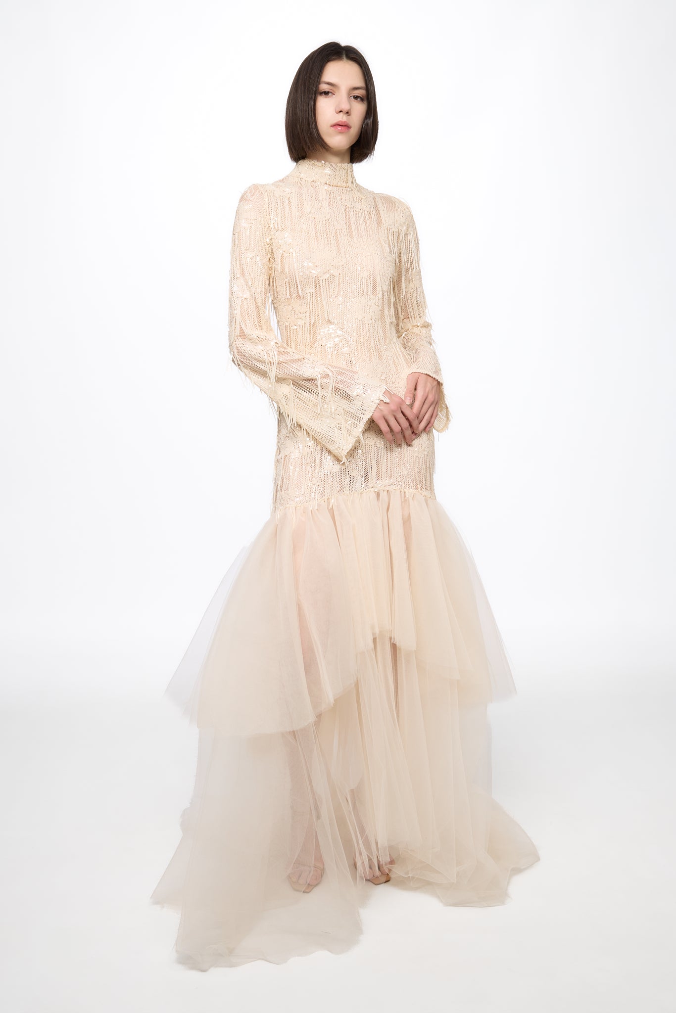 ATU Body Couture Long and formal dresses robe longue sequins vanille
