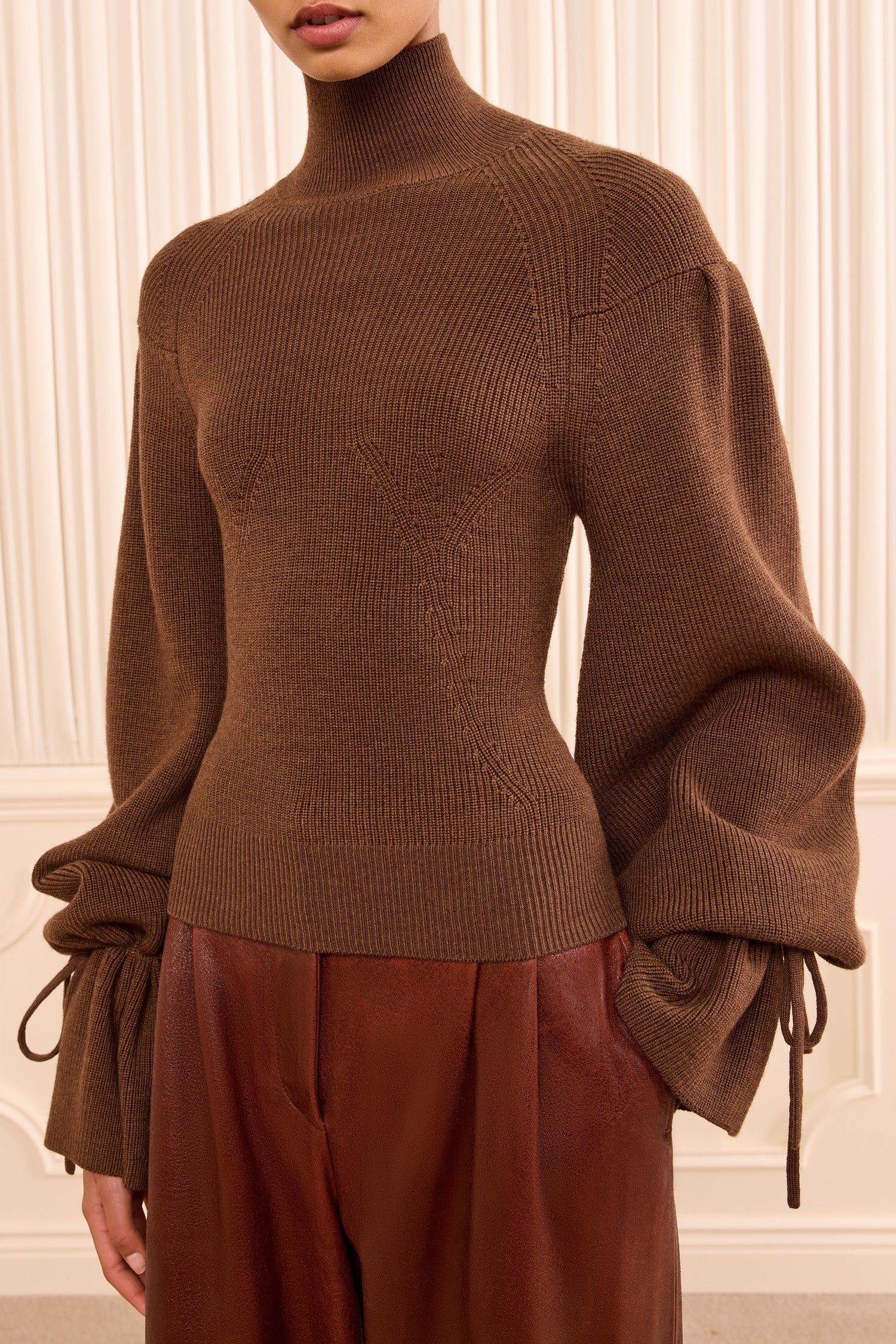 Ulla Johnson Camille Pull Col Roulé Clove Mérinos