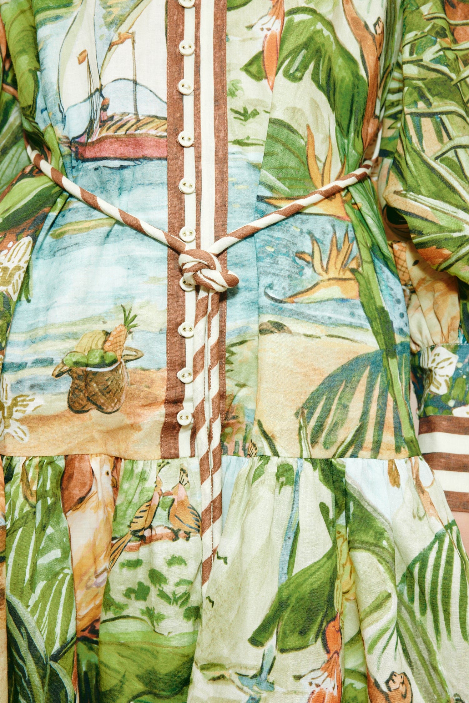 Alemaïs Toucan Tango Mini Dress robe chemisier jungle