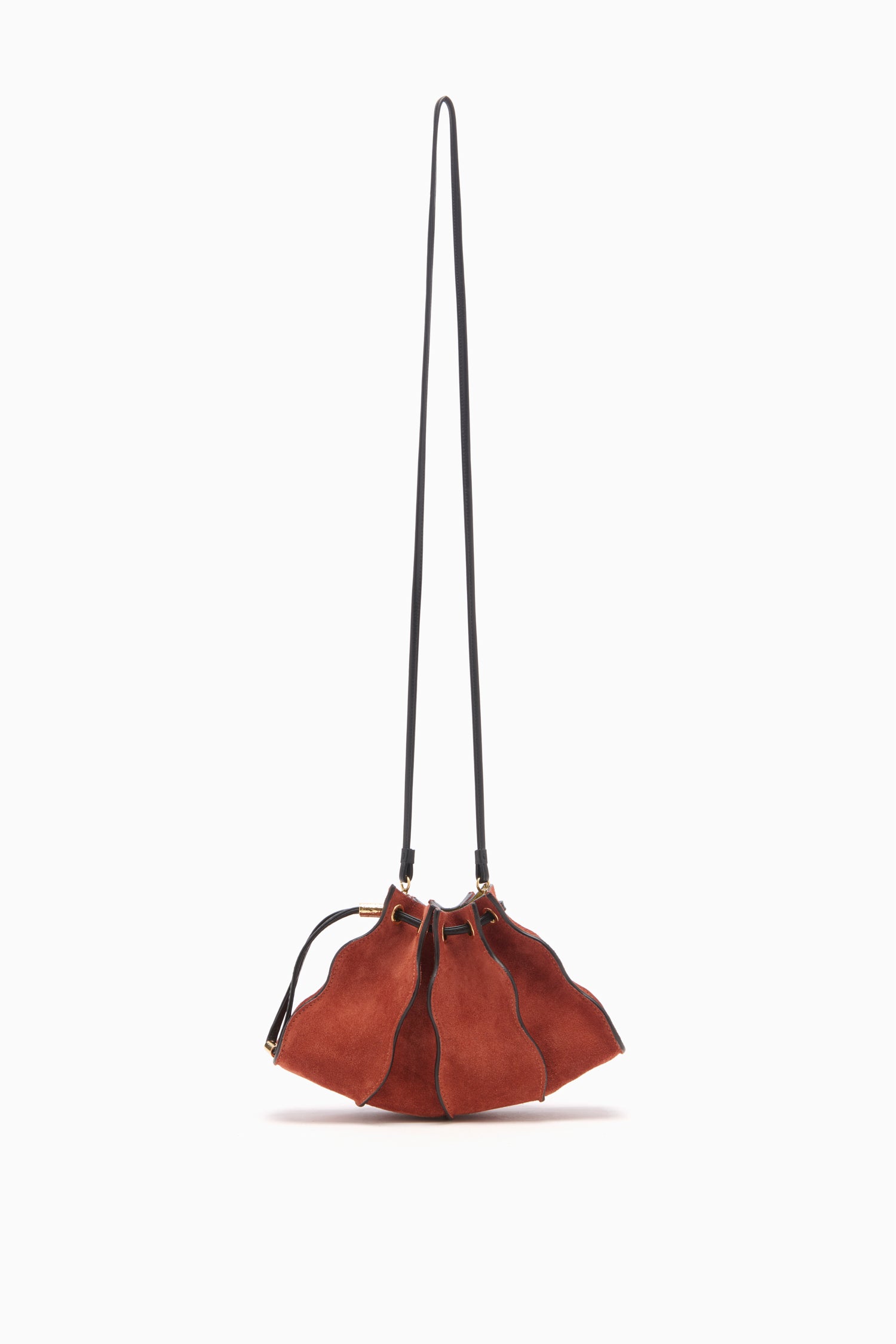 Ulla Johnson Adria Small Crossbody sac rouille daim