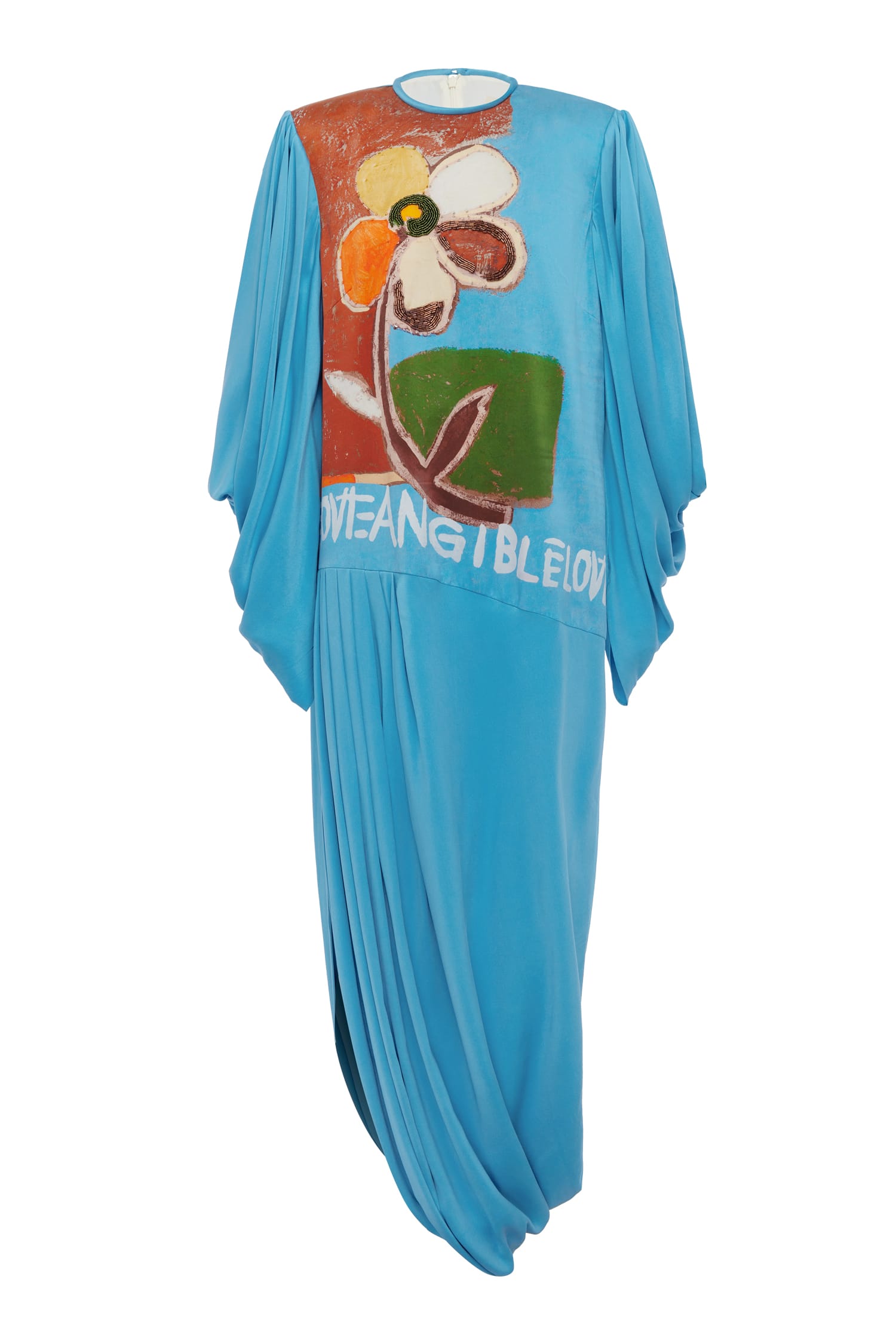 Alemäis Lenny Embellished robe longue soie perlée
