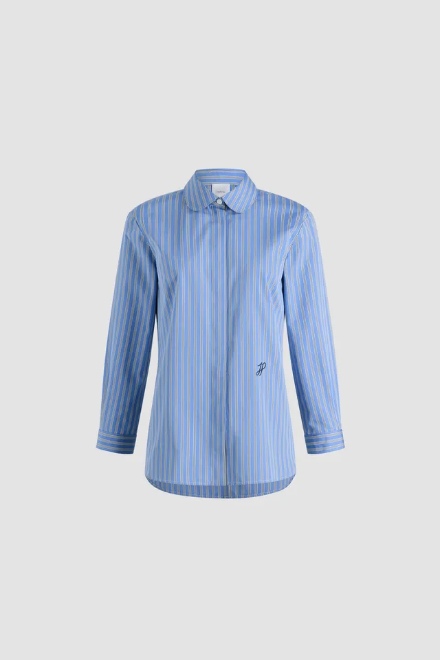 Patou Tops BL039 chemise coton bleu heritage 38