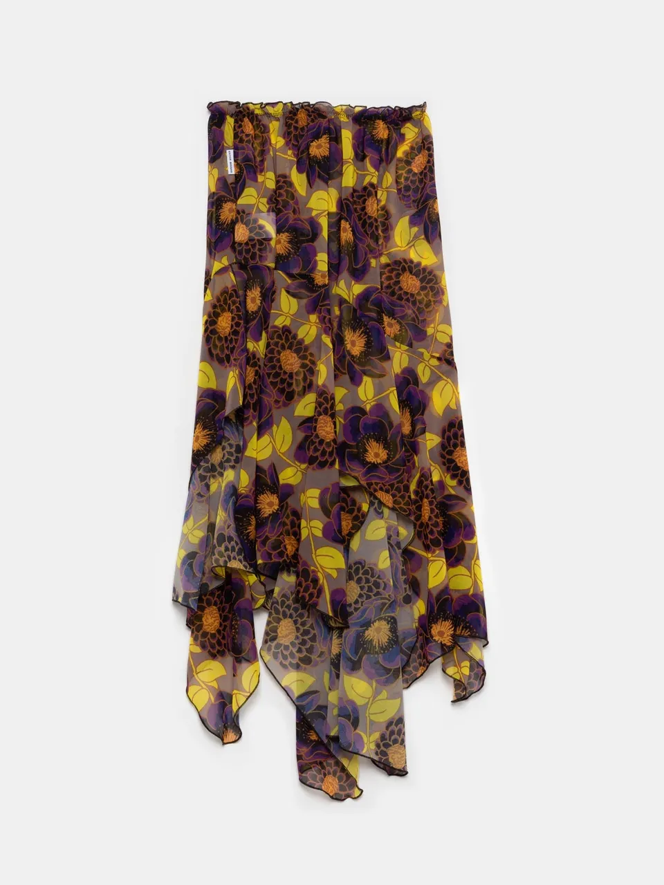 Ester Manas Skirts jupe asymétrique floral multicolore marron M/L