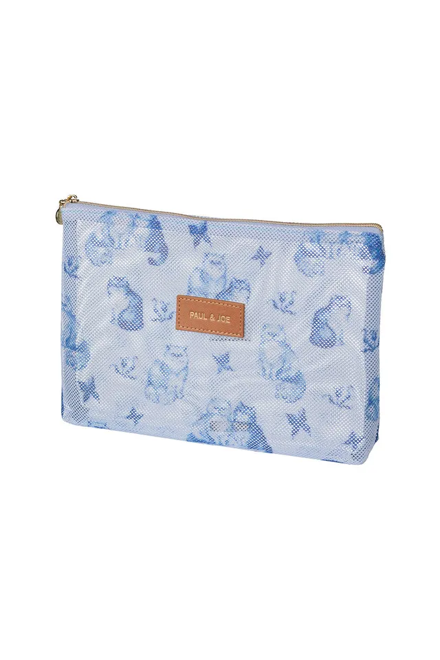Paul & Joe Nounette pochette plate bleu motif Gipsy