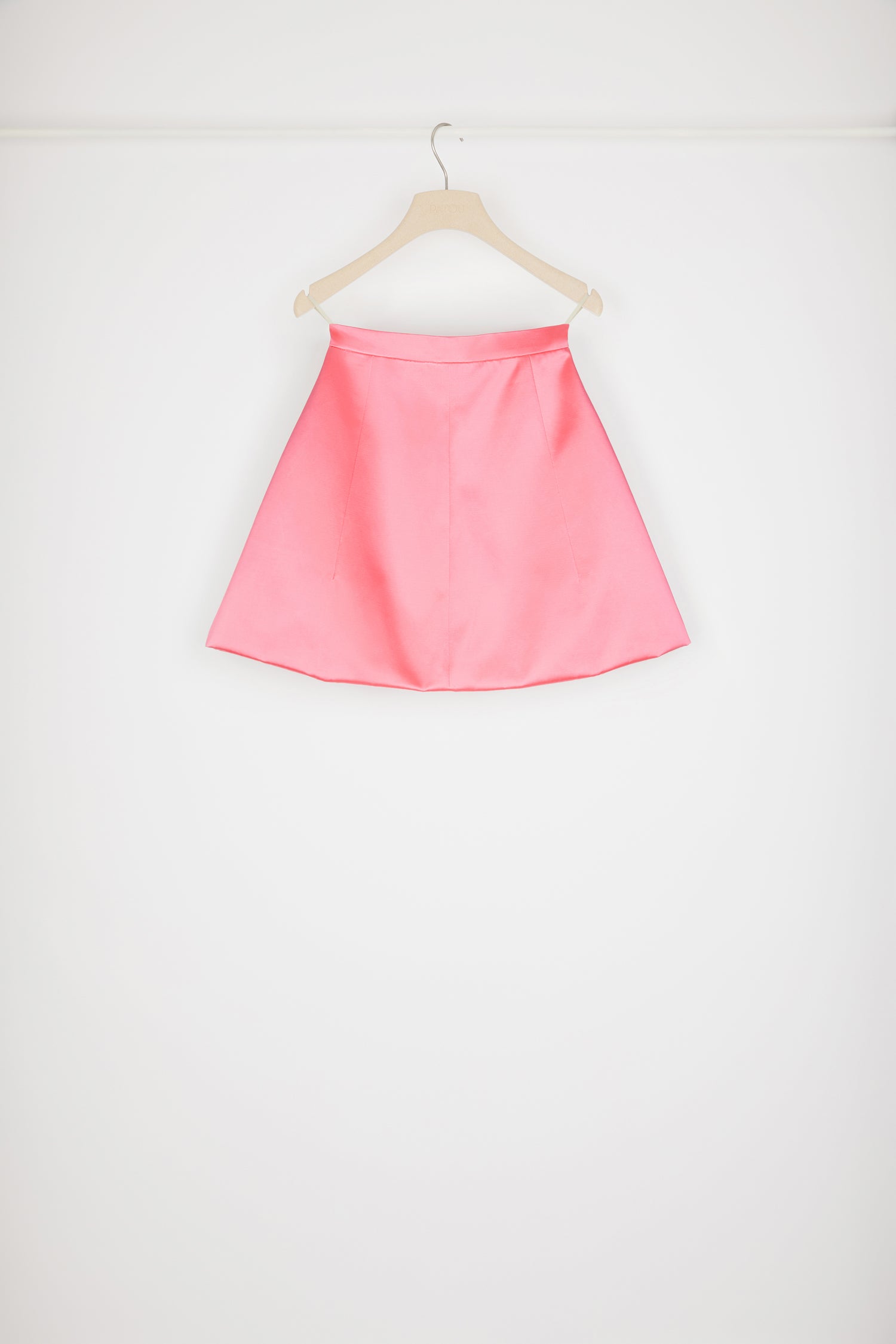 Patou SK039 mini jupe satin Camelia Pink coton