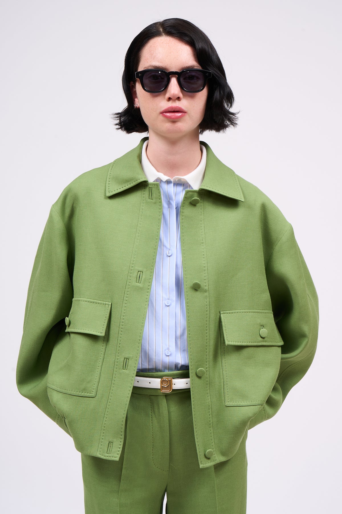Paul & Joe Batignole veste bomber oversized laine soie