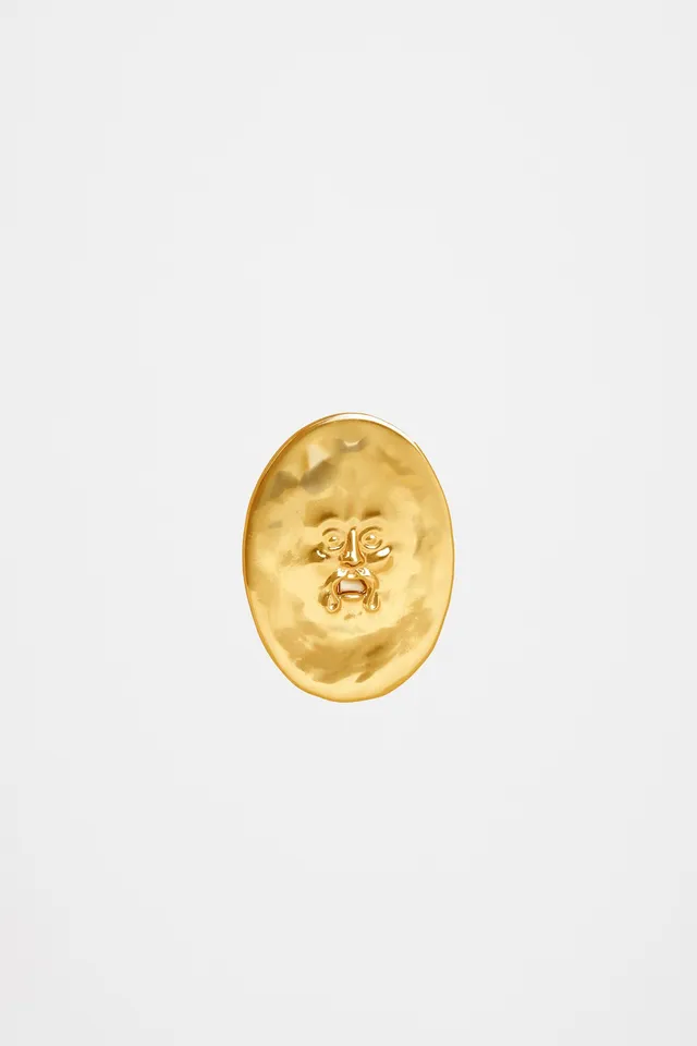 Patou H20JW0201001299G broche visage Gold