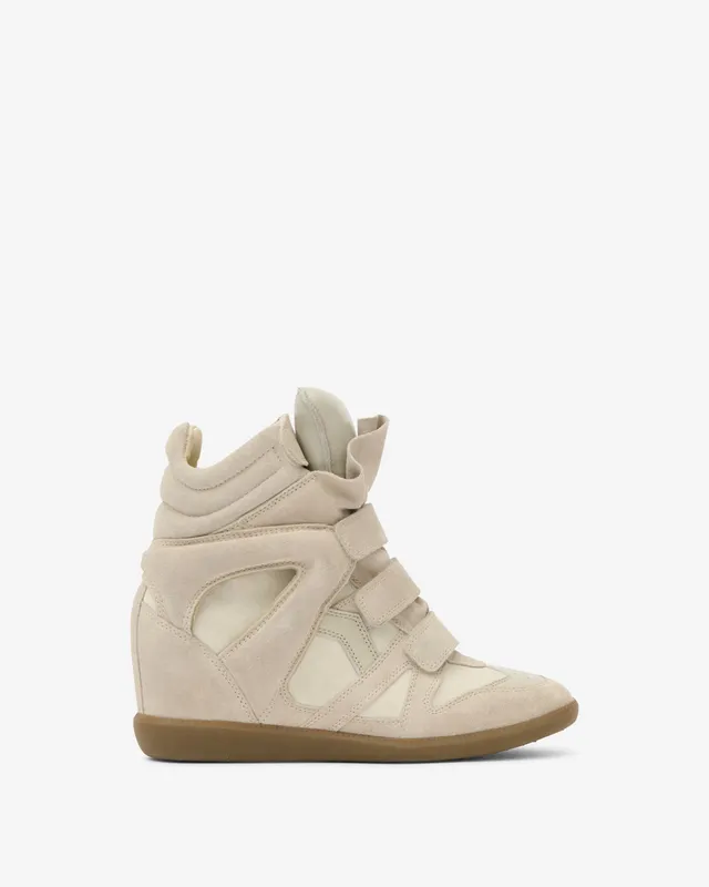 Isabel Marant Bekett baskets compensées écru 5 cm