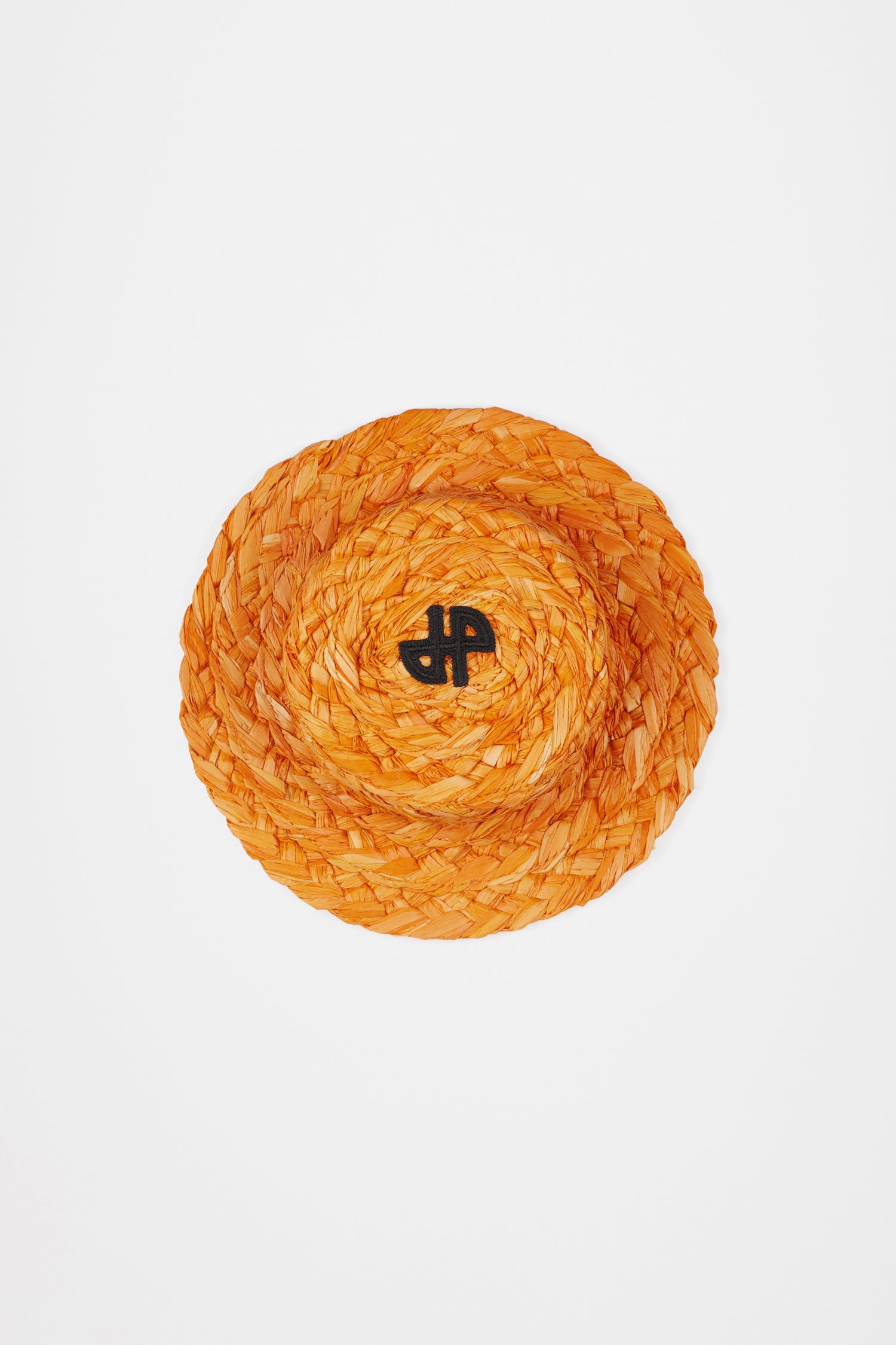Patou Mini JP canotier raphia Marigold TU orange