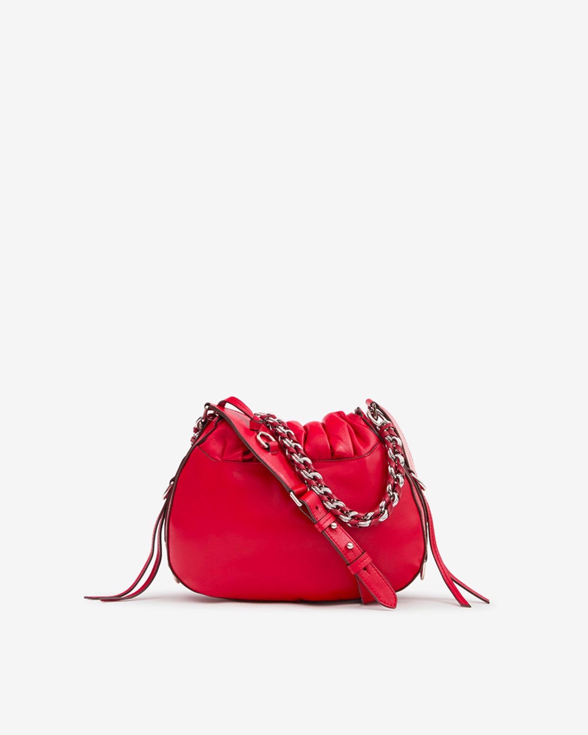 Isabel Marant Bolton sac cuir rouge écarlate 24 cm