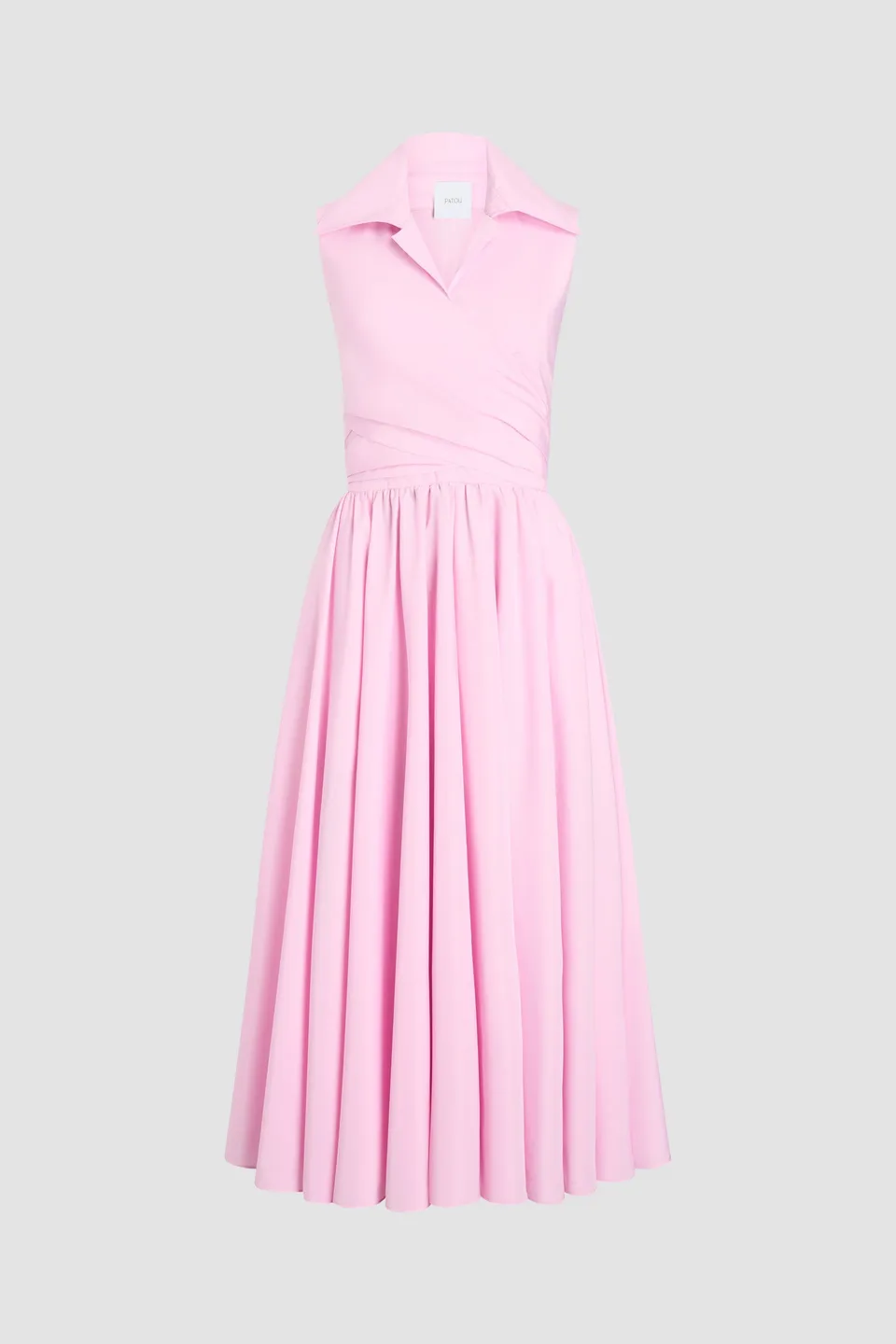 Patou DR2230011457P Robe midi faille primrose pink