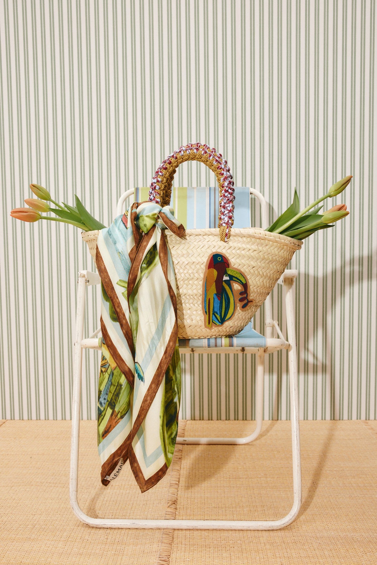Alemäis Toucan Tango Macrame Midi Basket panier TU