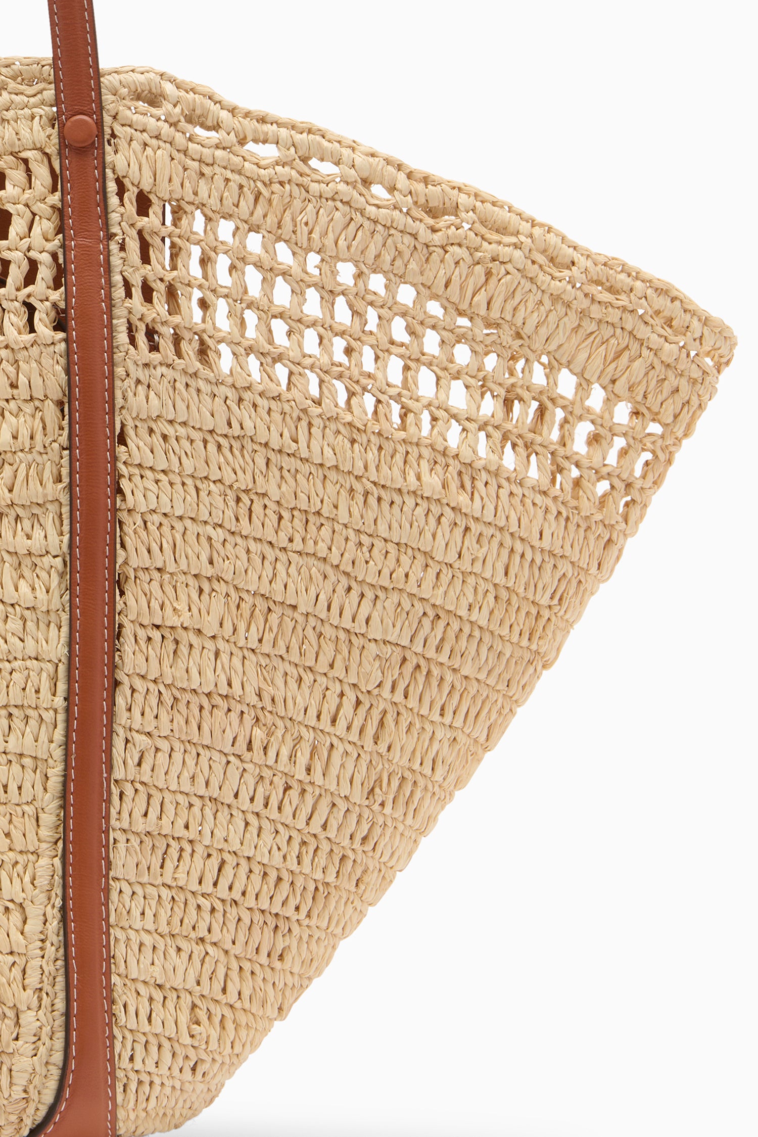 Ulla Johnson Marina sac cabas raphia naturel crochet