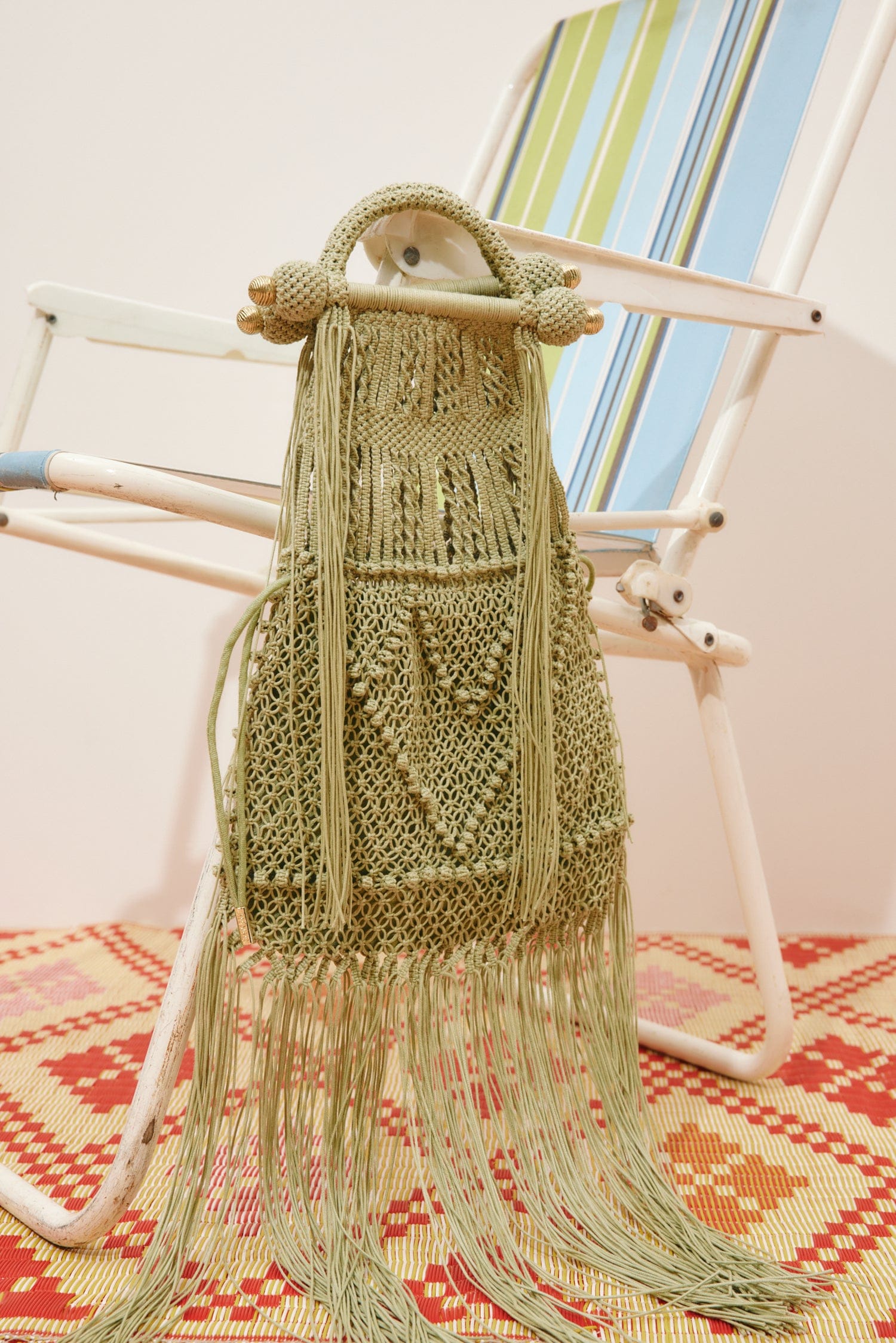 Alemäis Macrame sac coton franges anse