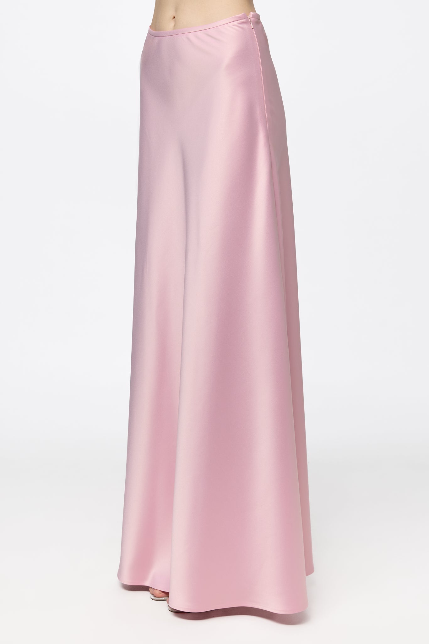 ATU Body Couture Skirts jupe longue satin rose taille normale