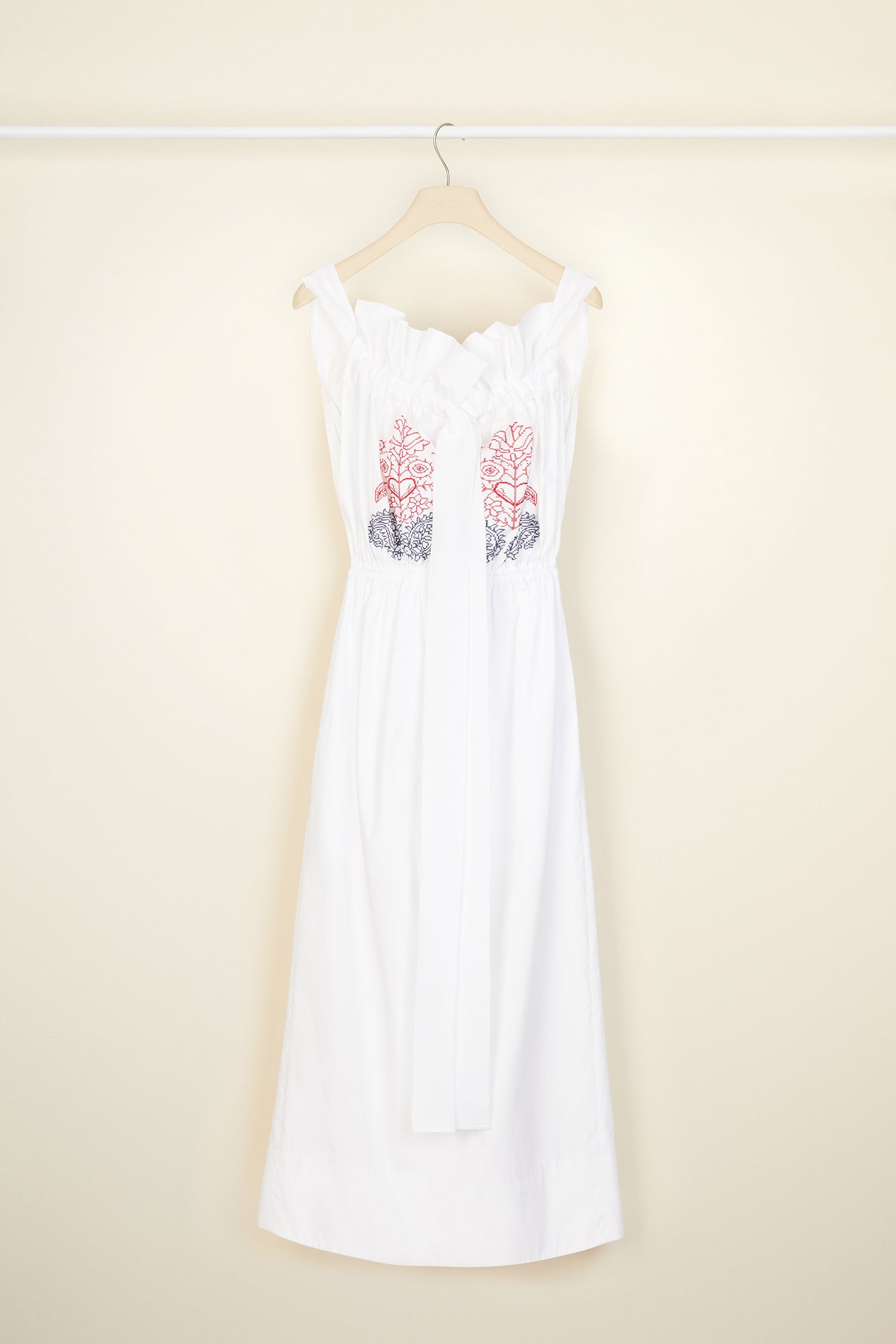 Patou DR061 robe popeline coton bio blanc 34-44