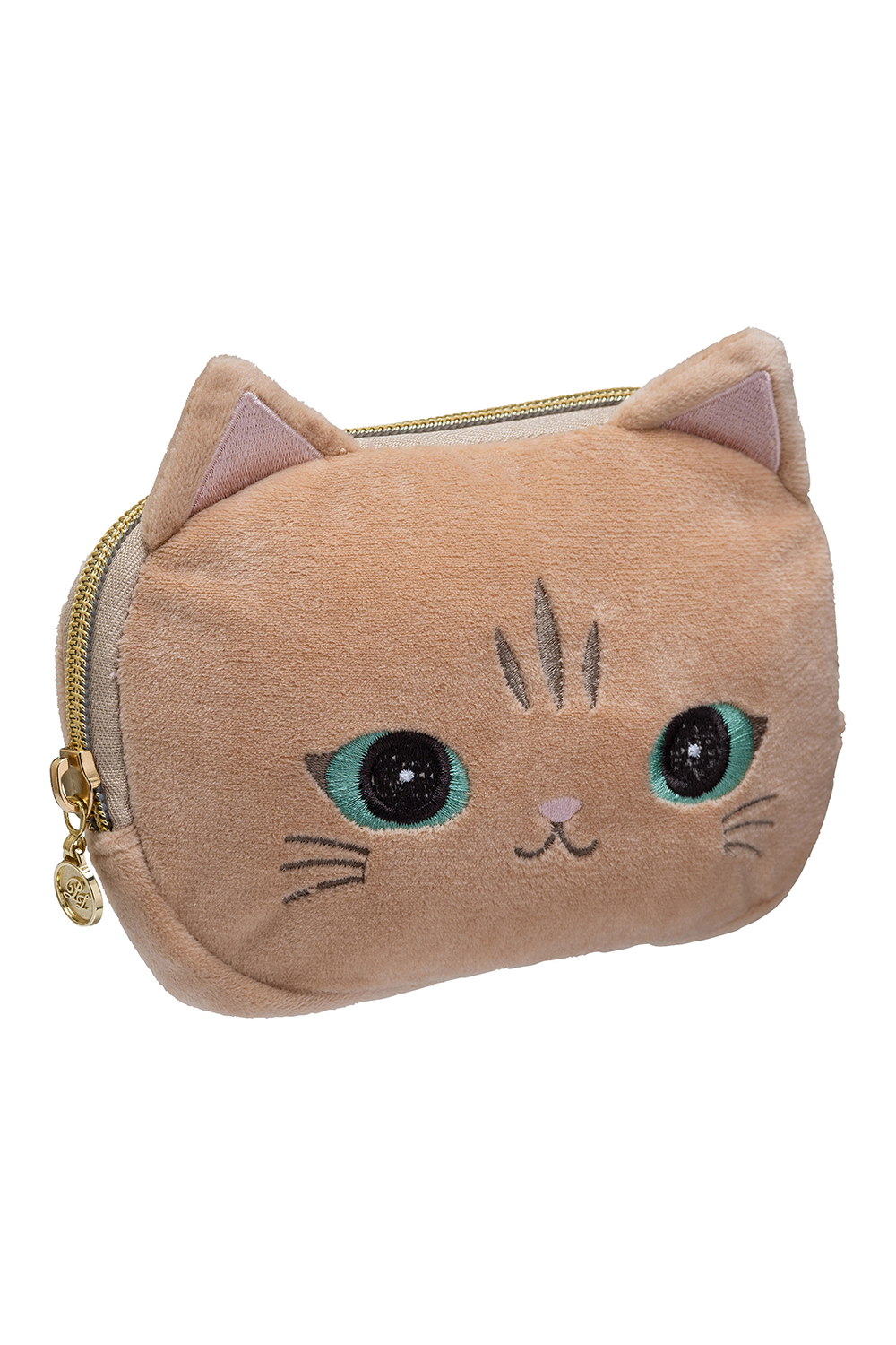 PAUL & JOE Petite maroquinerie pochette Nounette L Marron chat