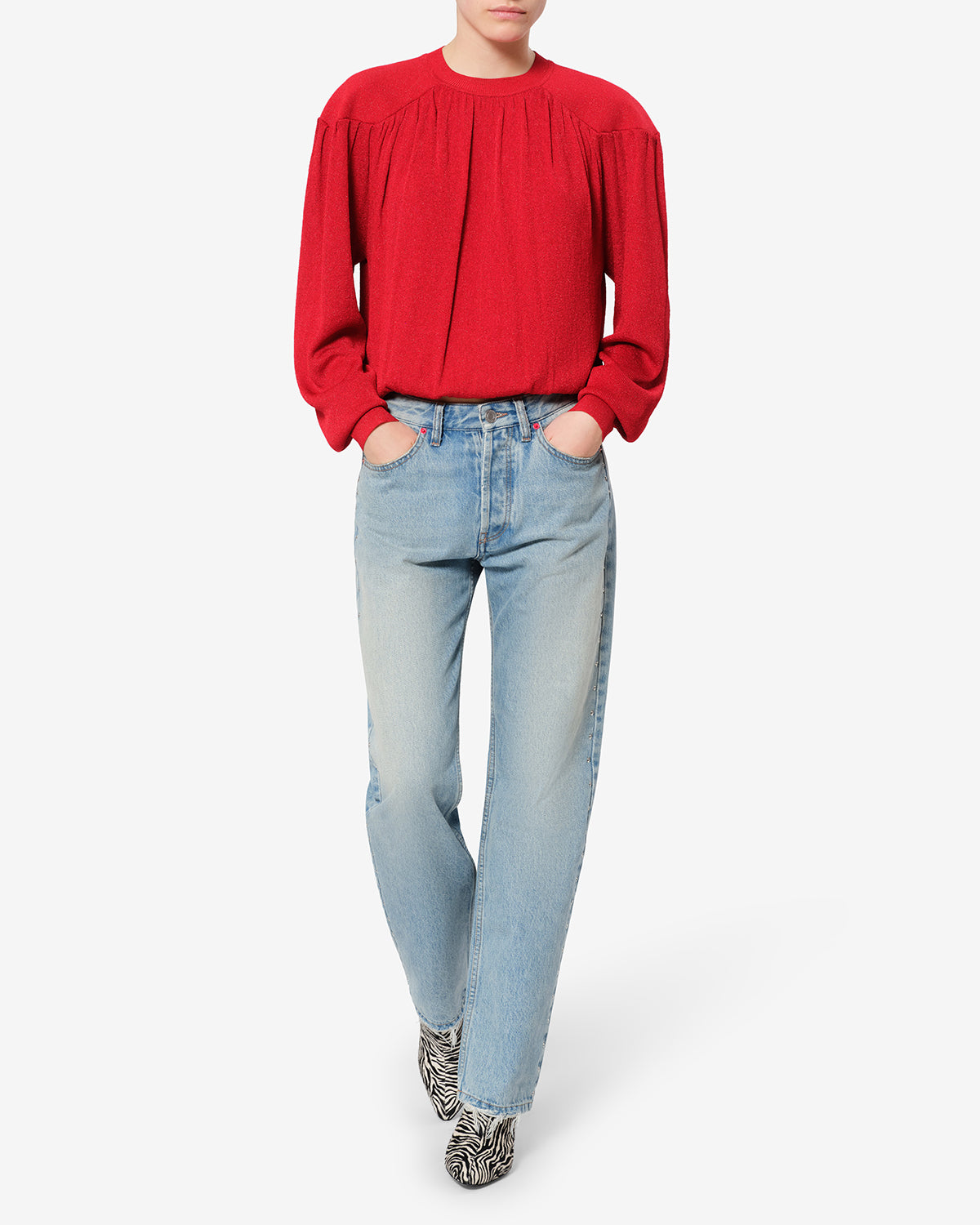 Isabel Marant Dayali Reg Jean Bleu Vintage Boyfriend